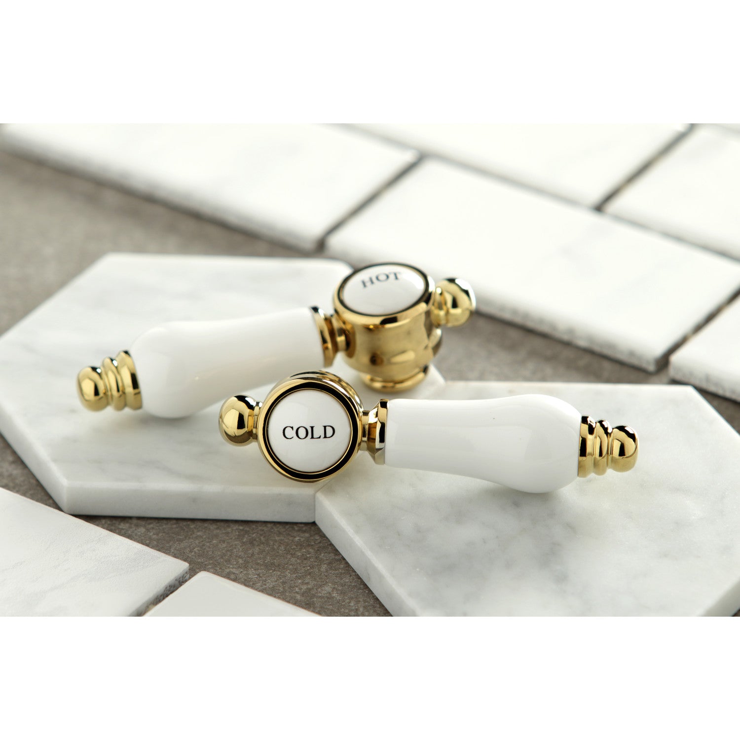 Bel Air KS1162BPL 3-Hole Widespread Bathroom Faucet with Brass Pop-Up Drain - Two Handle Deck Mount in Polished Brass - Perfect for Modern Bathroom Vanities and Sink Upgrades