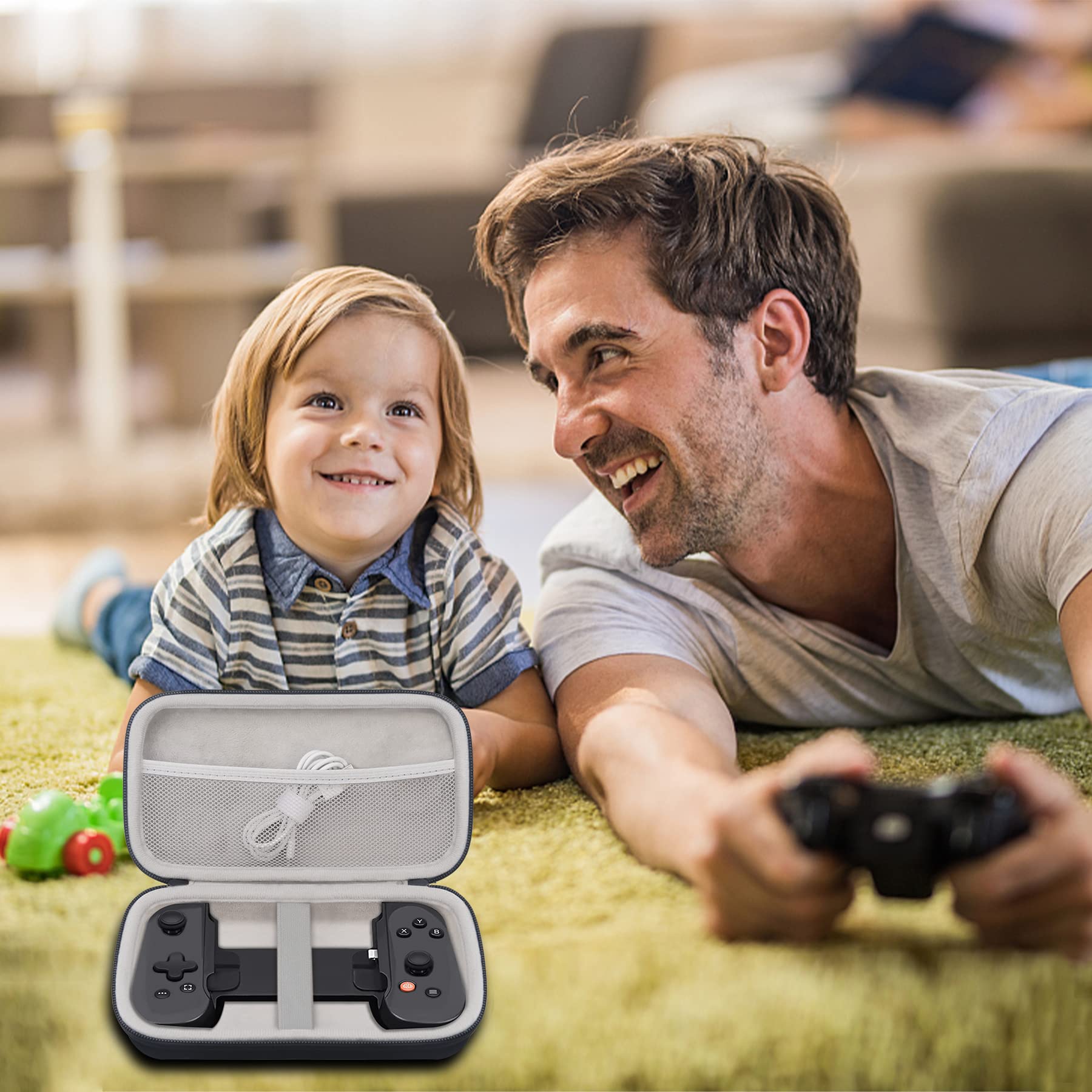 Elonbo Durable Travel Case for Backbone One Mobile Gaming Controller - Compatible with iPhone, Android, PlayStation Edition | Protective Storage for Handheld Gaming Console | Perfect for Travel, Commuting & Gaming On-The-Go