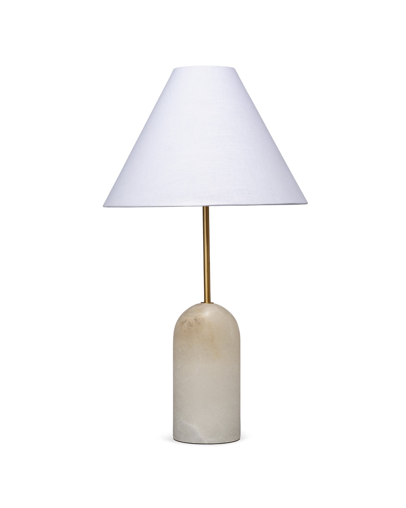 Holt Table Lamp - Modern Alabaster White LED Nightstand Lamp for Bedroom, Living Room, and Office - Soft Ambient Lighting for Relaxation & Reading