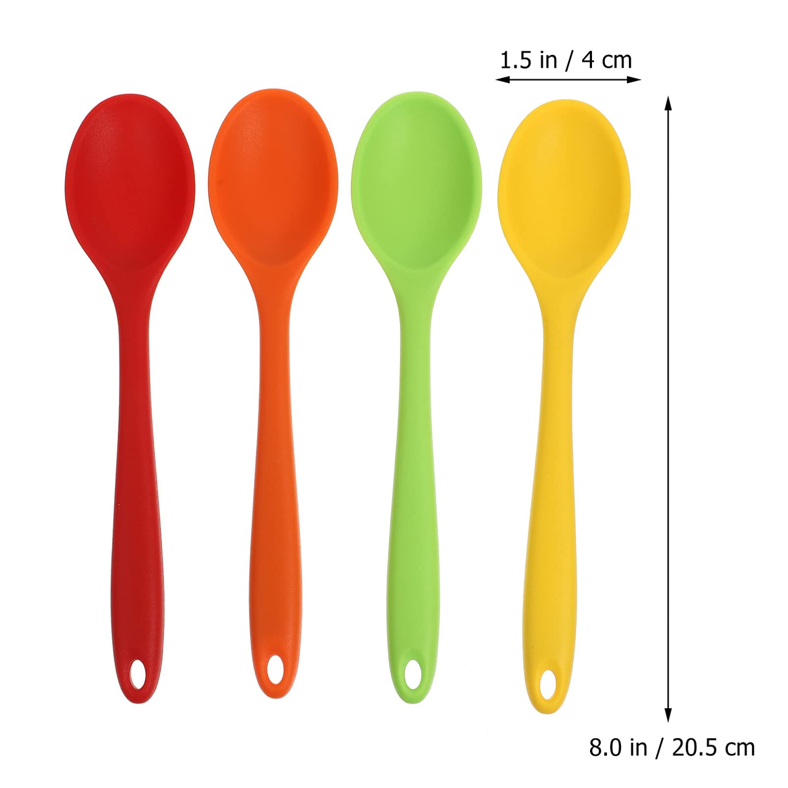 DOITOOL 4-Piece Nonstick Silicone Serving Set for Appetizers, Salad, Rice, Fruit, Japanese Ramen, Cakes & Drinks - Perfect for Cooking, Baking, Kids Meals & Party Serving