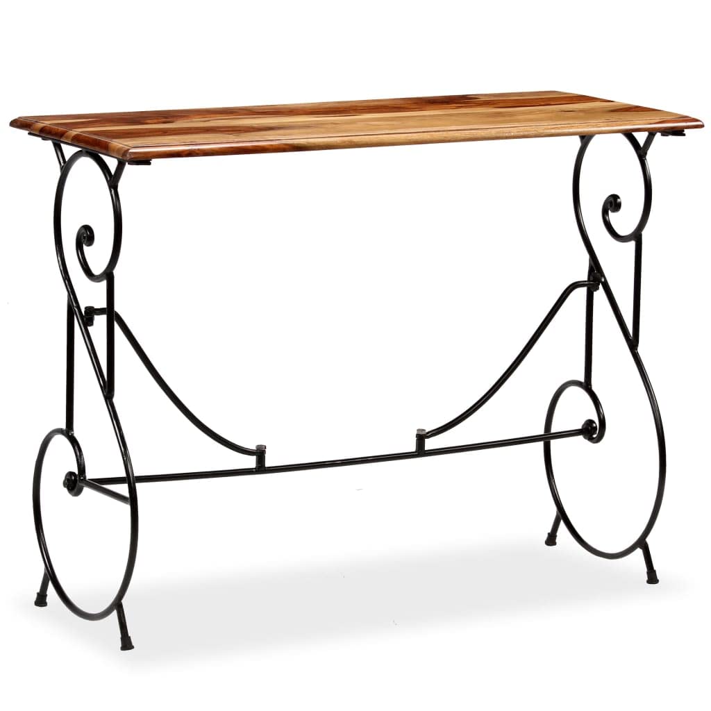 Solid Sheesham Wood Console Table - 39.4