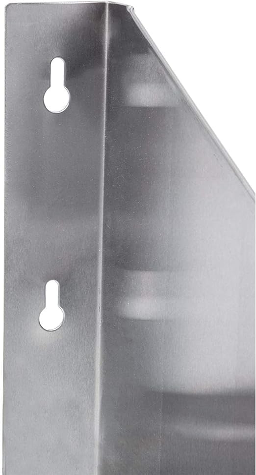 Premium Stainless Steel Wall Shelf with Side Guards - NSF Certified Commercial Metal Shelving (24