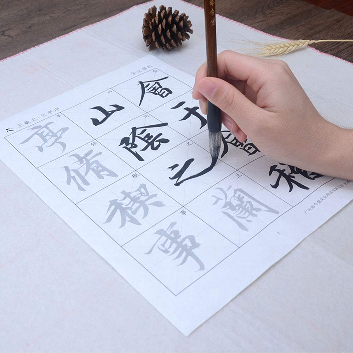 Tianjintang A4 Size Chinese Calligraphy Practice Paper - Xuan Rice Sheets for Beginners with Wang Xizhi's Orchid Pavilion Preface (Lantingji Xu) | Perfect for Calligraphy Learning, Art Projects & Cultural Gift Giving