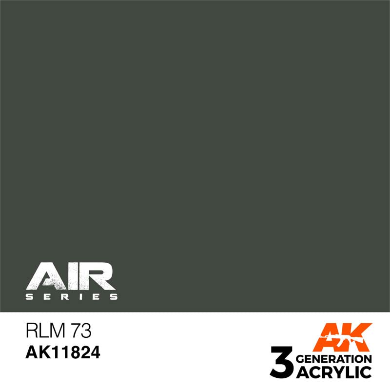 AK Interactive RLM 73 Model Paint - Authentic German Aircraft Color for Scale Models & Miniatures - Perfect for WWII Aircraft, Tanks & Military Dioramas
