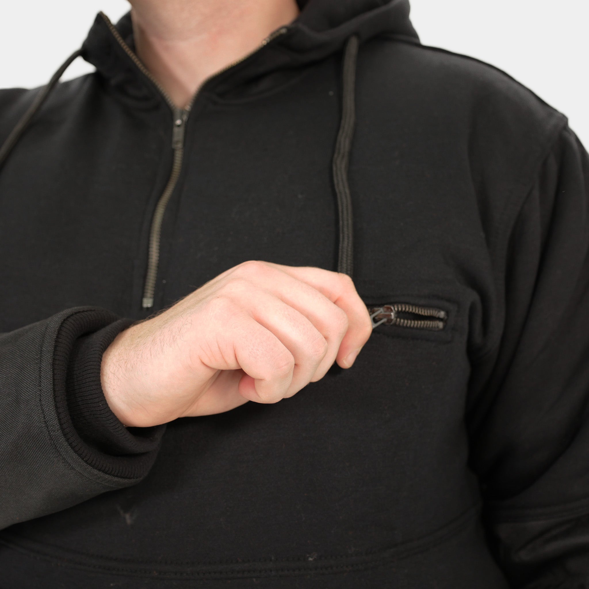 Peak Pro Quarter Zip Hoodie for Men & Women - Lightweight Fleece Pullover with Zipper - Perfect for Hiking, Running & Outdoor Activities