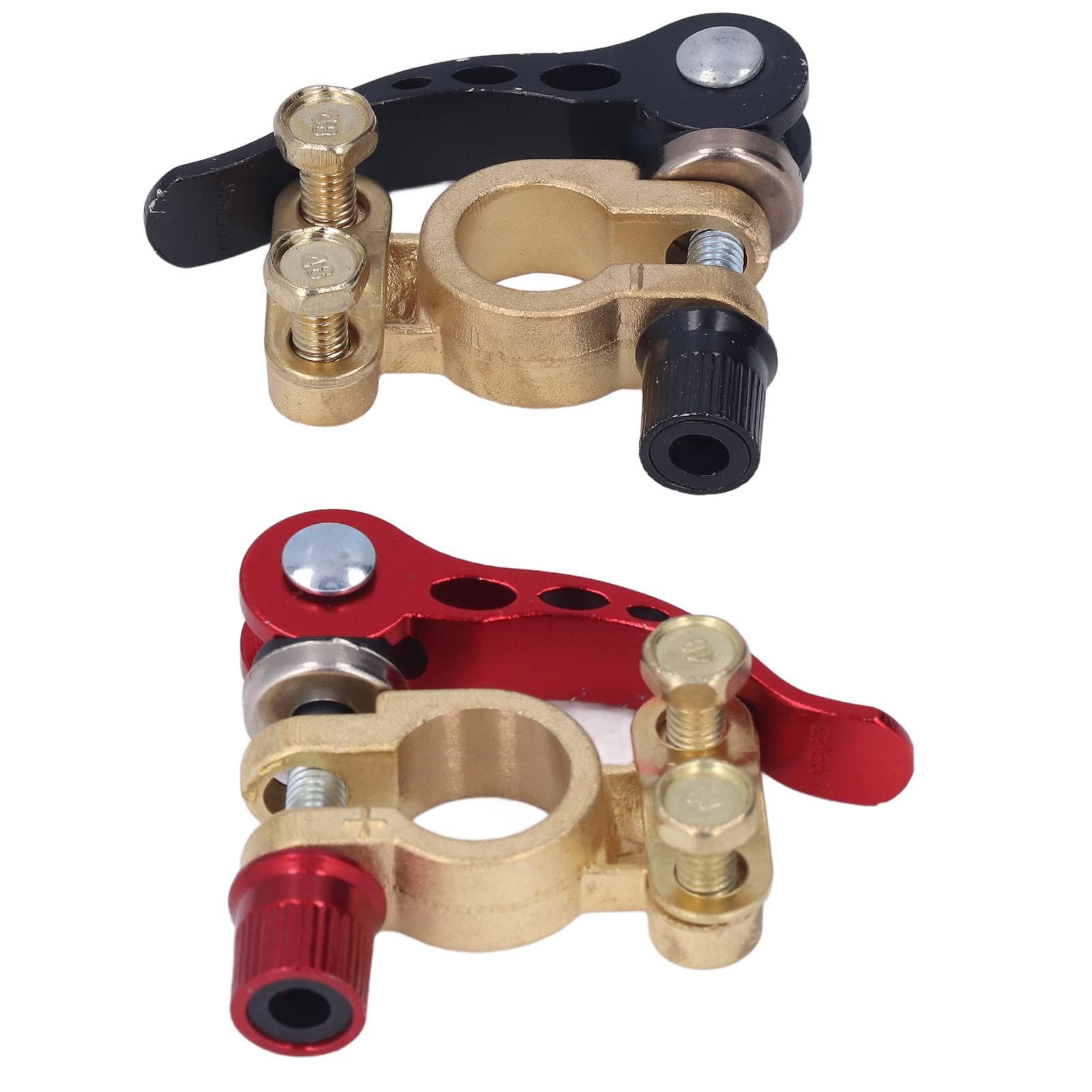 Car Battery Terminal Clamps - 2PCS Quick Disconnect Connectors for Positive/Negative Power Terminals - Perfect for Auto Maintenance & Repair