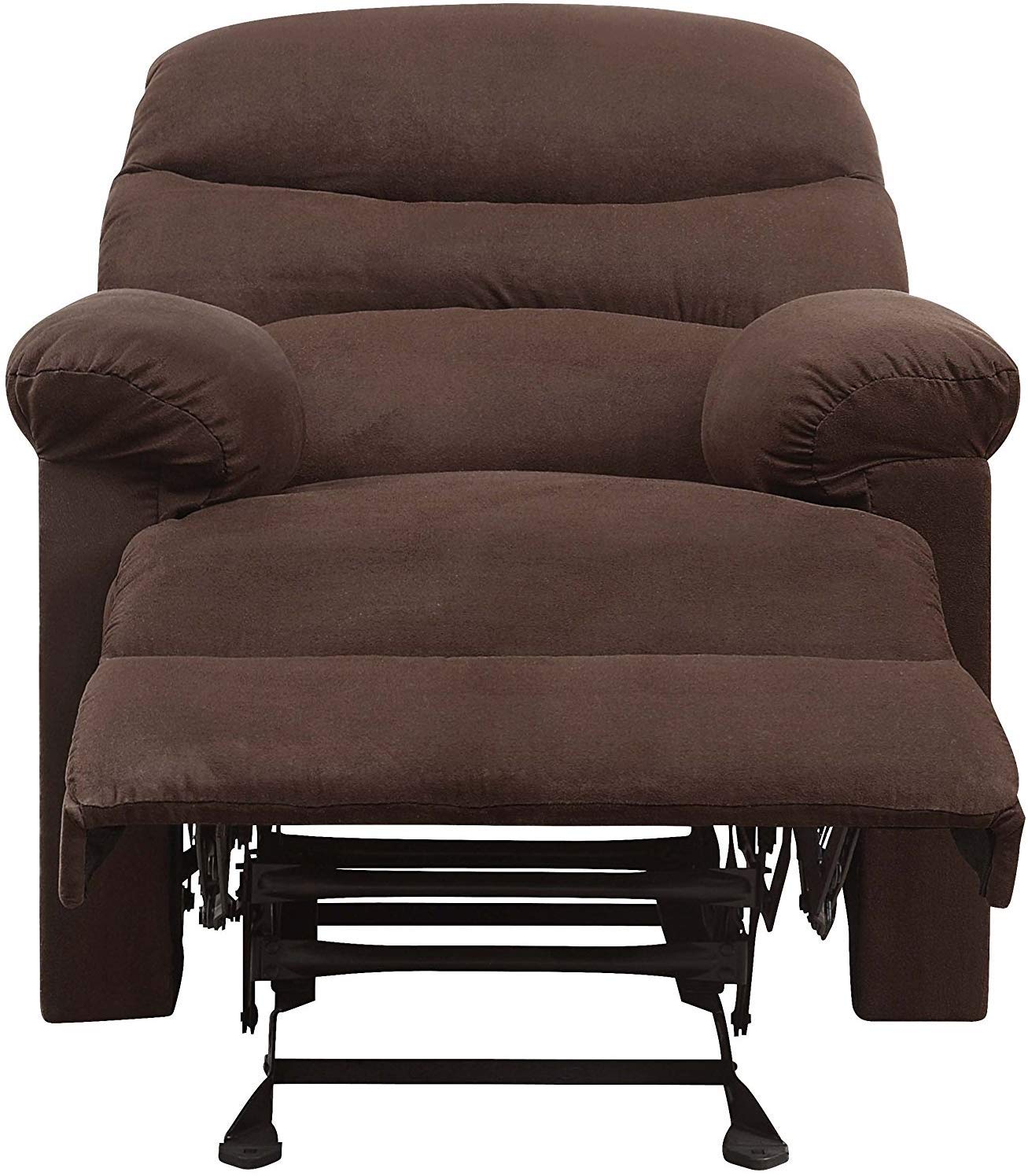 Comfortable Brown Microfiber Recliner Chair by Dallin - Ergonomic Design for Living Room, Home Theater & Office Relaxation