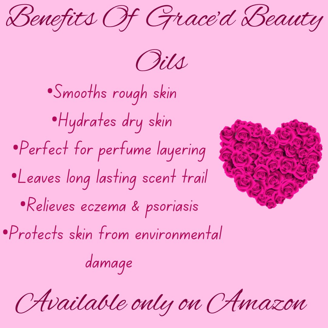 Grace'd Beauty Egyptian Musk Body Oil - Natural Moisturizing & Long-Lasting Fragrance for Women, Perfect for Massage, Aromatherapy & Daily Skincare