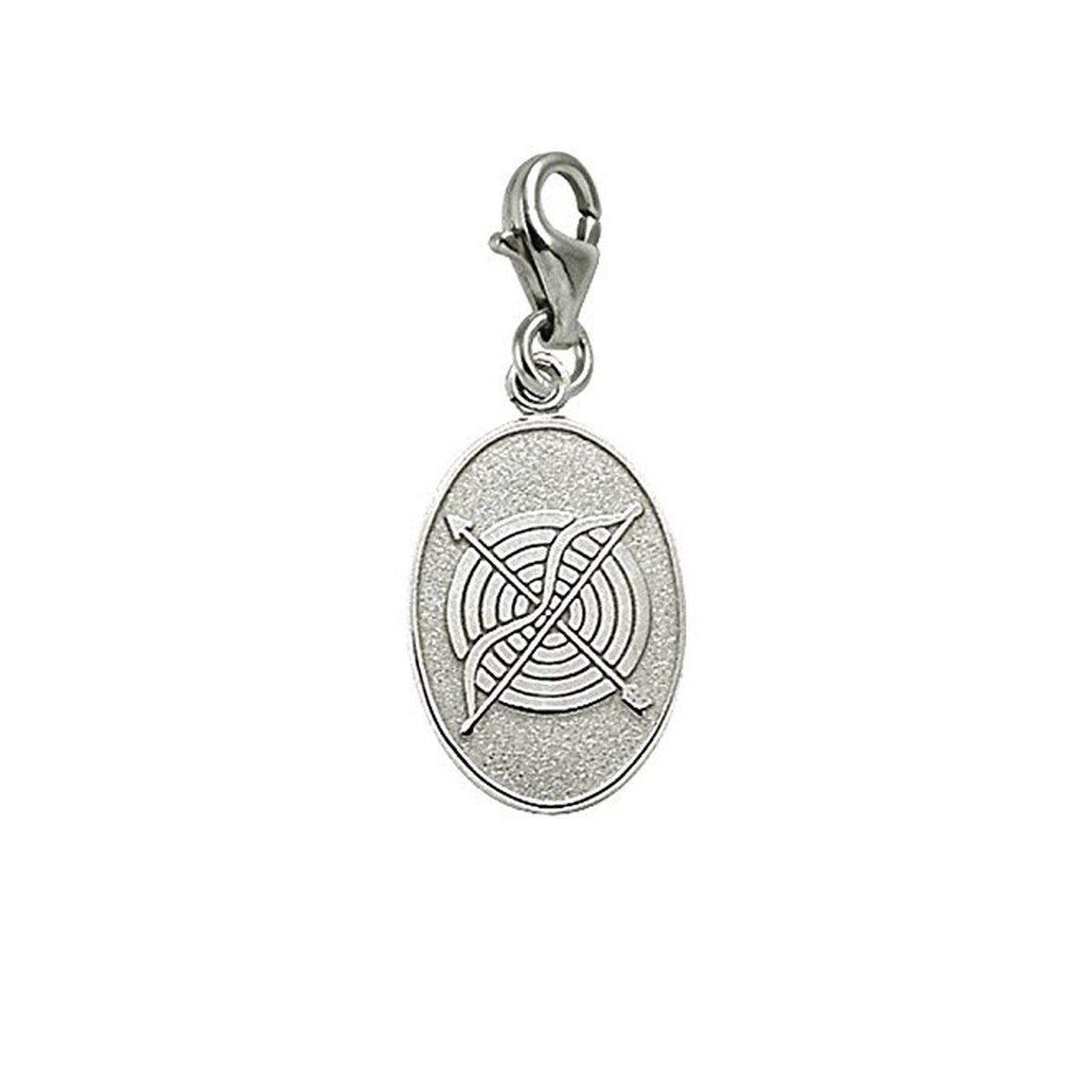 Archery Charm Pendant with Lobster Claw Clasp - Handmade Jewelry Charms for Bracelets & Necklaces - Perfect for Archery Enthusiasts and Outdoor Sports Lovers