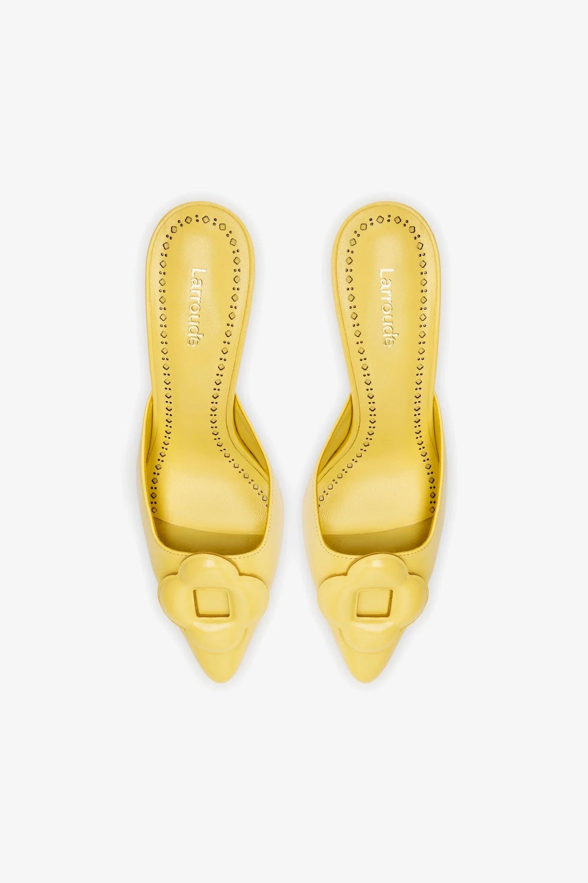 Flora Pump in Lemonade Leather - Women's Chic Pointed-Toe Heels for Office, Party & Evening Wear