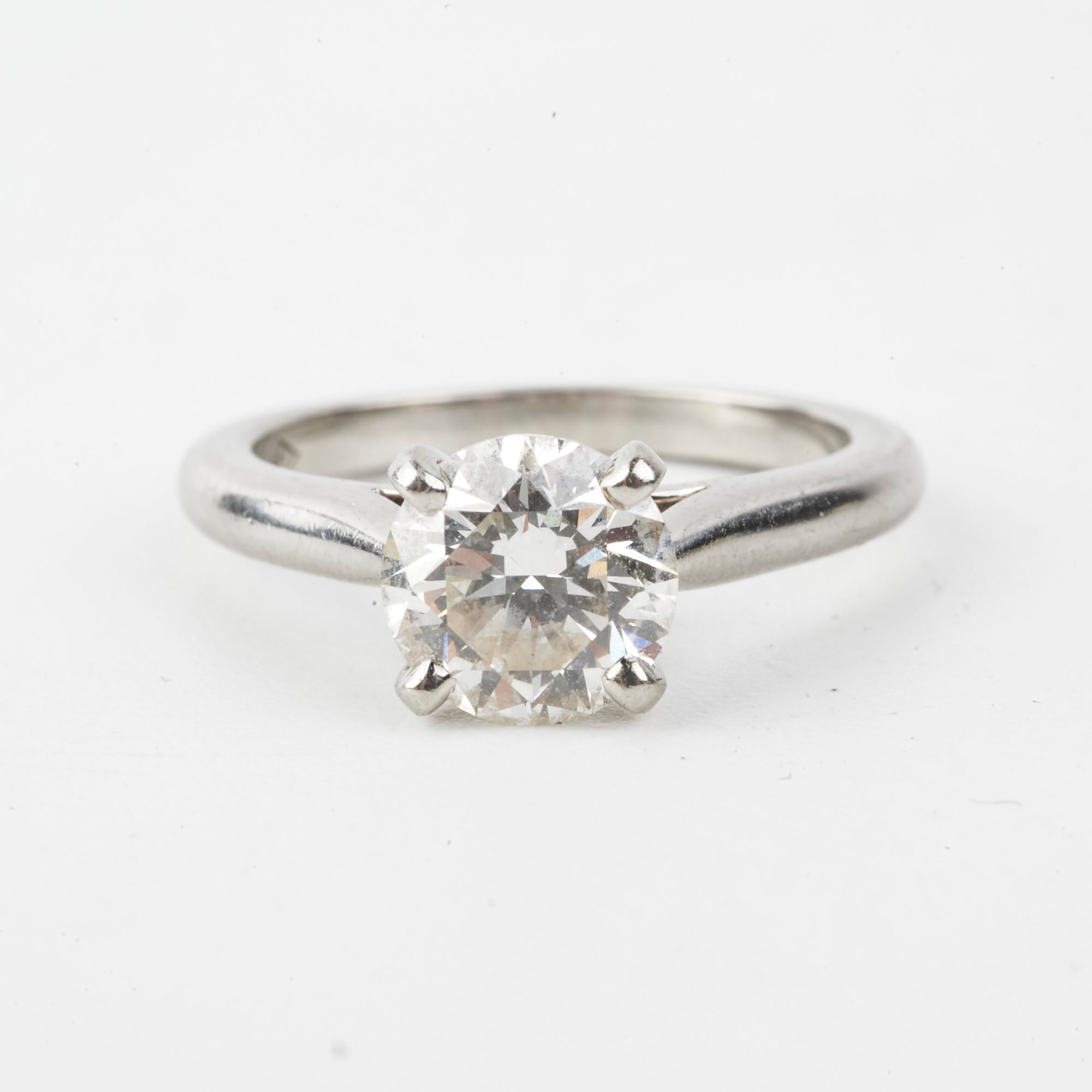 Cartier 1.3 Carat VS1 Platinum Diamond Engagement Ring - Size 48 (US 4.75) for Women, Perfect for Proposals, Anniversaries & Special Occasions