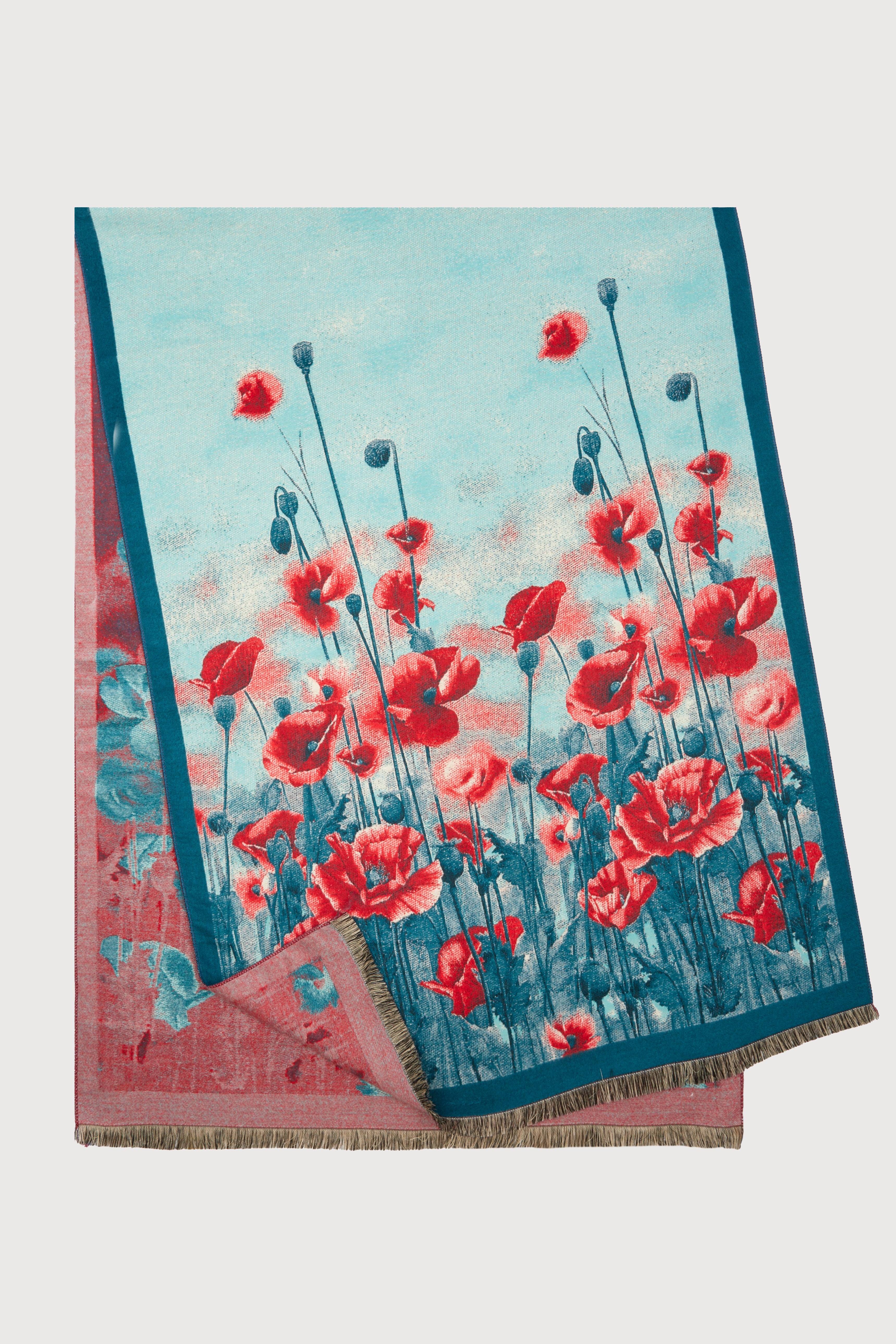 Stylish Poppy Bold Reversible Scarf - Soft Winter Fashion Accessory for Women - Perfect for Cold Weather, Office Wear & Holiday Outfits