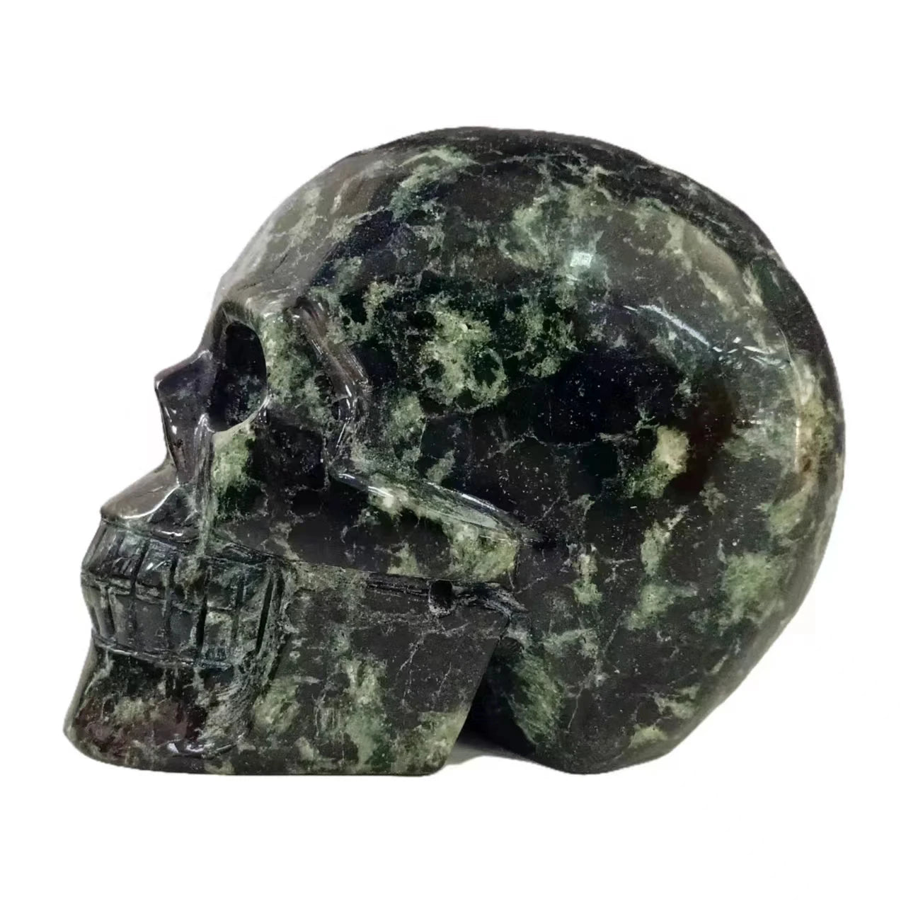 Handmade Custom Crystal Skull Sculpture - Natural Healing Stone, Reiki Energy, Home Decor Collectible - Perfect for Meditation, Spiritual Gifts & Feng Shui Decor