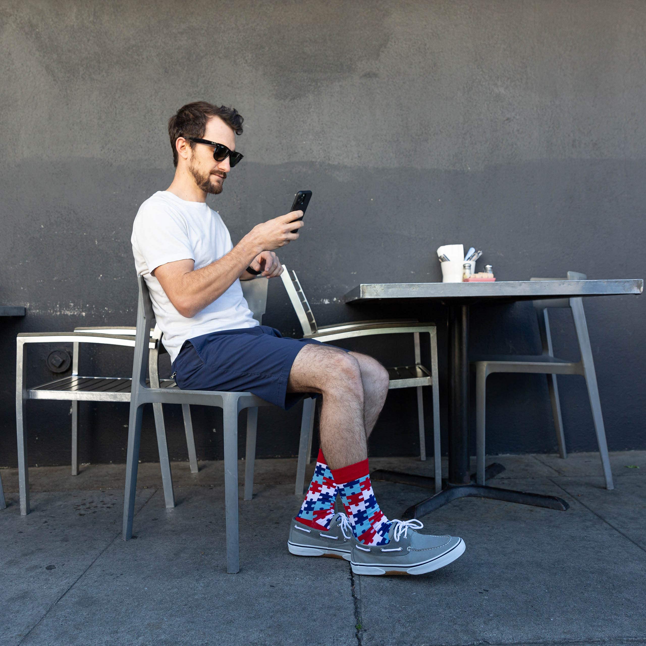 Funky Novelty Socks for Men - Cool & Comfortable Crazy Socks - Perfect for Gifts, Parties & Everyday Wear