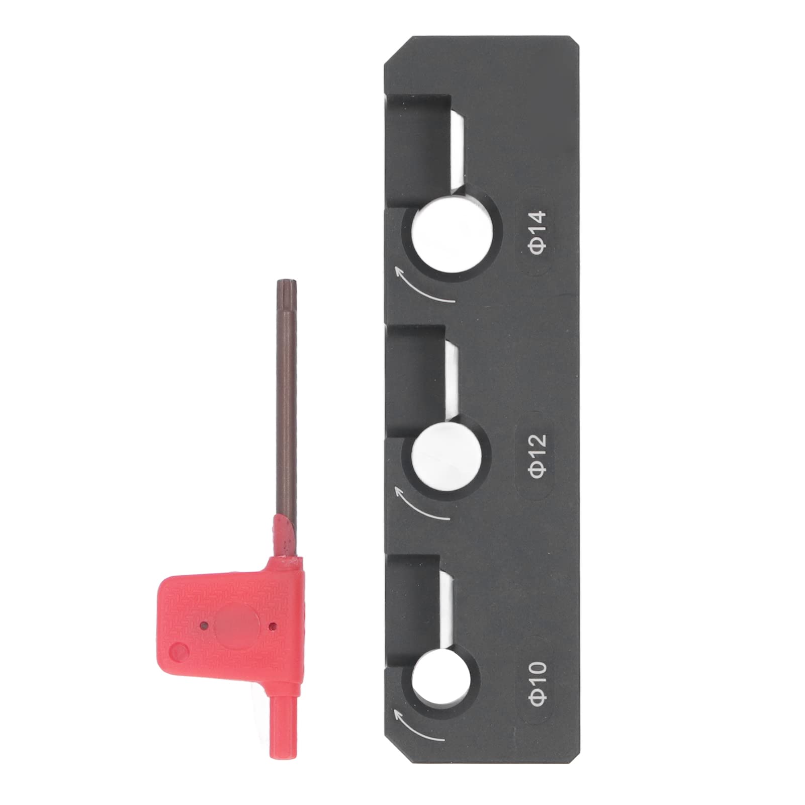 Oumefar Carbide Inserts Dowel Maker - 3 Hole Metric Dowel Plate for Wooden Dowel Rods & Sticks - Electric Drill Milling Jig & Woodworking Tool - Perfect for Furniture Making, DIY Projects & Wood Joinery