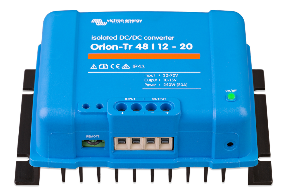Orion TR Isolated 48V to 12V 20A 240W DC-DC Power Converter - Perfect for RVs, Solar Systems & Industrial Applications