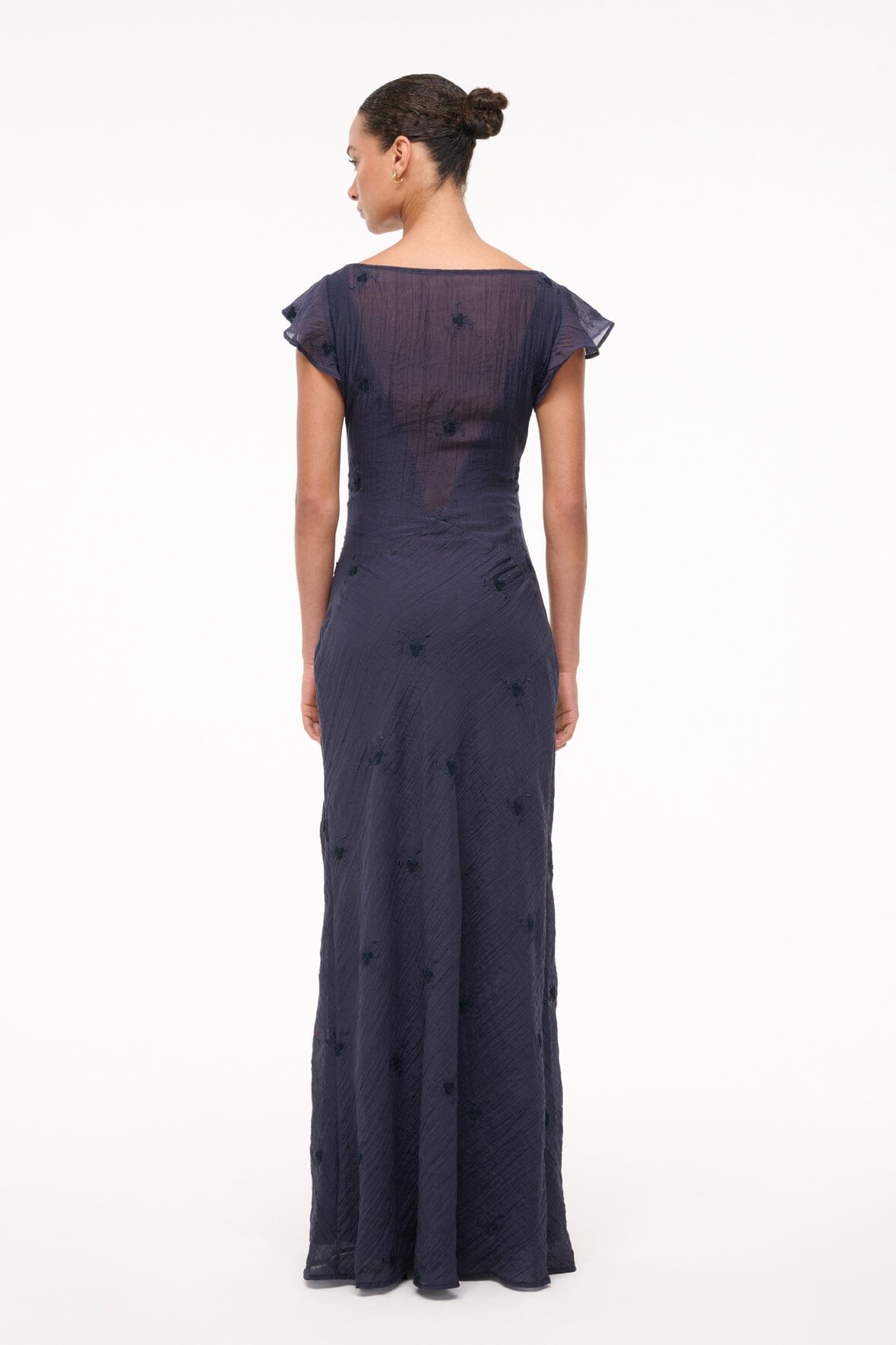 NORI DRESS | Elegant Women's Evening Gown in Midnight Blue - Perfect for Cocktail Parties, Date Nights & Formal Events