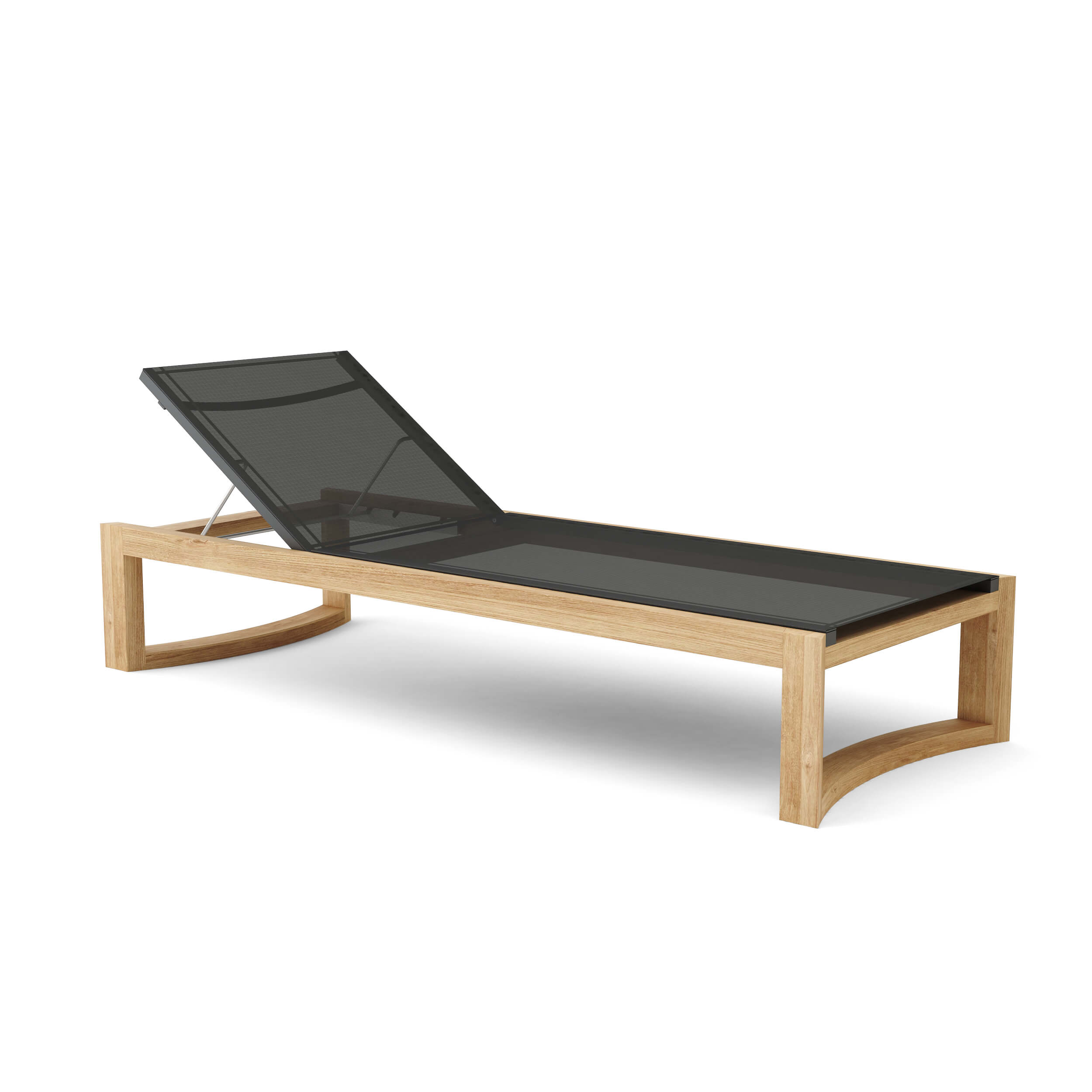Junus Sun Lounger with Cushion - Adjustable Outdoor Chaise Lounge for Poolside, Beach, Patio & Backyard Relaxation