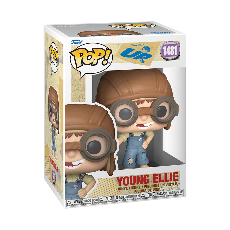 Young Ellie Funko Pop Vinyl Figure - Pixar's Up Movie Collectible (1481) with Protector Case - Perfect for Disney Fans, Home Decor, and Gift Giving