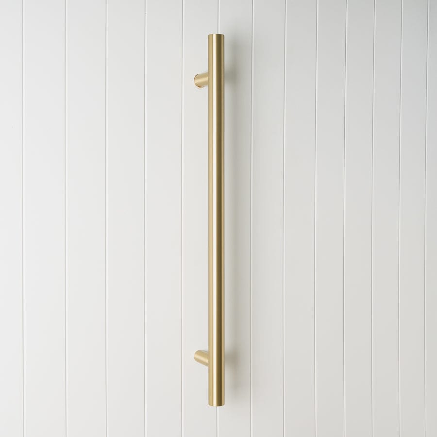 Premium Heated Towel Rail in Brushed Brass - Warm & Dry Bath Towels Fast - Perfect for Bathroom, Spa & Luxury Home Use
