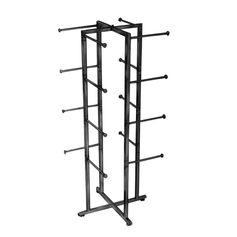 Econoco K35 Folding Lingerie Storage Tower with Square and Round Tubing Arms - Space Saving Closet Organizer for Bras, Panties & Delicates