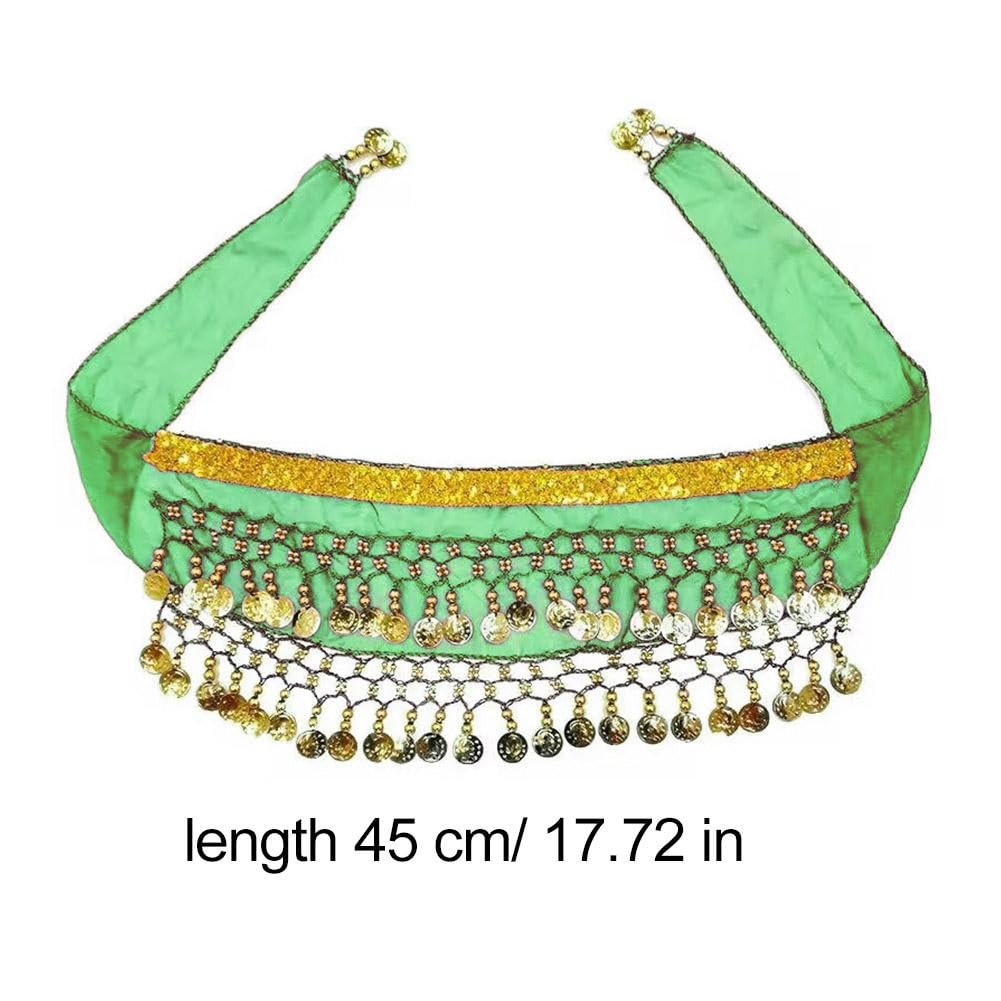 Corgi Dog Costume - Belly Dancer Skirt with Sequin Waist Chain & Butt Curtain, Passionate Puppy Hip Scarf for Shaking Dance, Perfect for Halloween, Parties, and Pet Performances