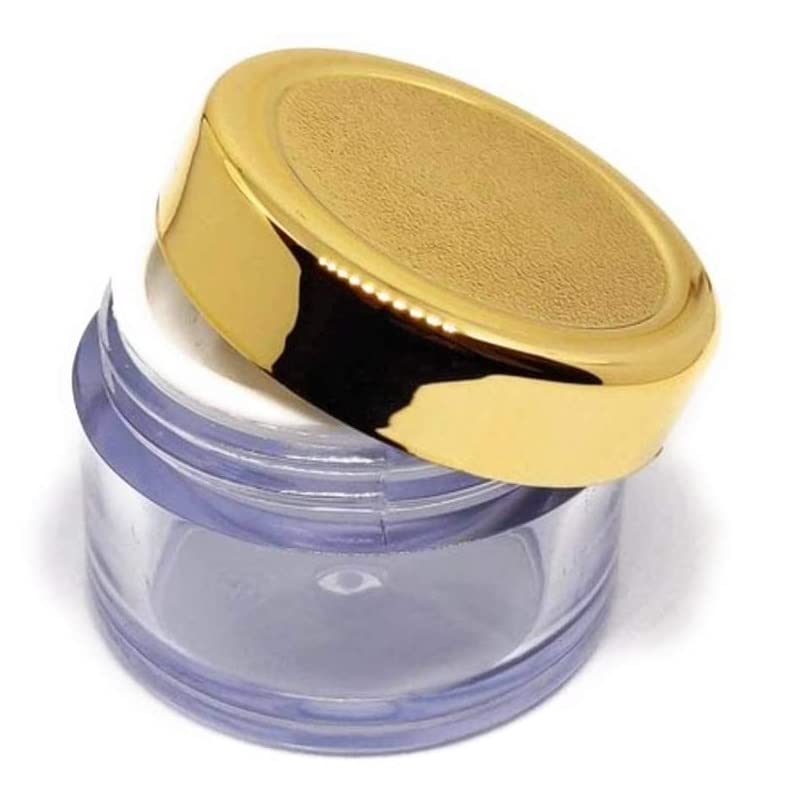 15g/ml Empty Cosmetic Jars - Transparent Plastic Containers for Eyeshadow, Face Cream & Makeup (100 pcs) | Ideal for DIY Beauty Products, Travel & Salon Use
