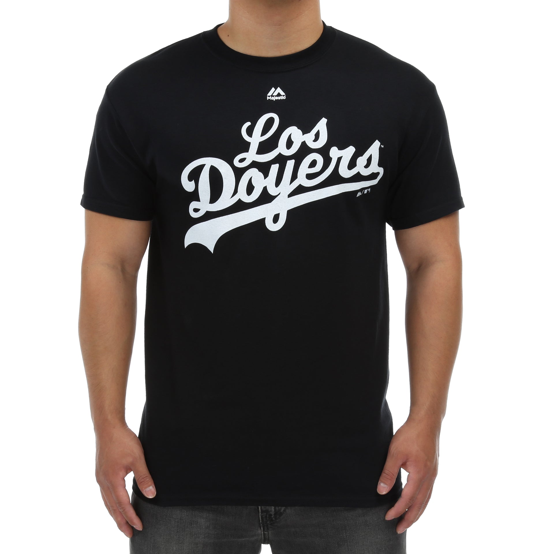 Majestic Dodgers Los Doyers T-Shirt - Black Baseball Jersey for Men & Women - Perfect for Game Day, Casual Wear & Dodgers Fan Gifts