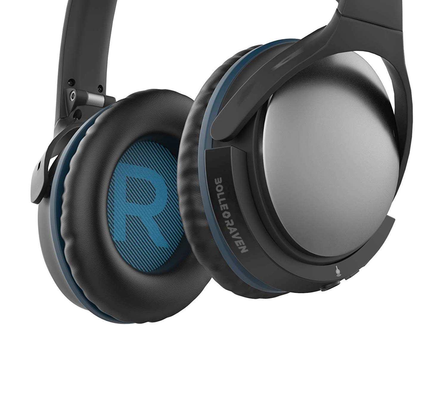 Bolle&Raven Wireless Bluetooth Adapter for Bose QuietComfort 25 Headphones (QC25) - Bluetooth 5.0 Receiver with Built-in Mic, Hi-Fi Audio, 10-Hour Battery - Perfect for Travel, Work & Home Use (Black)