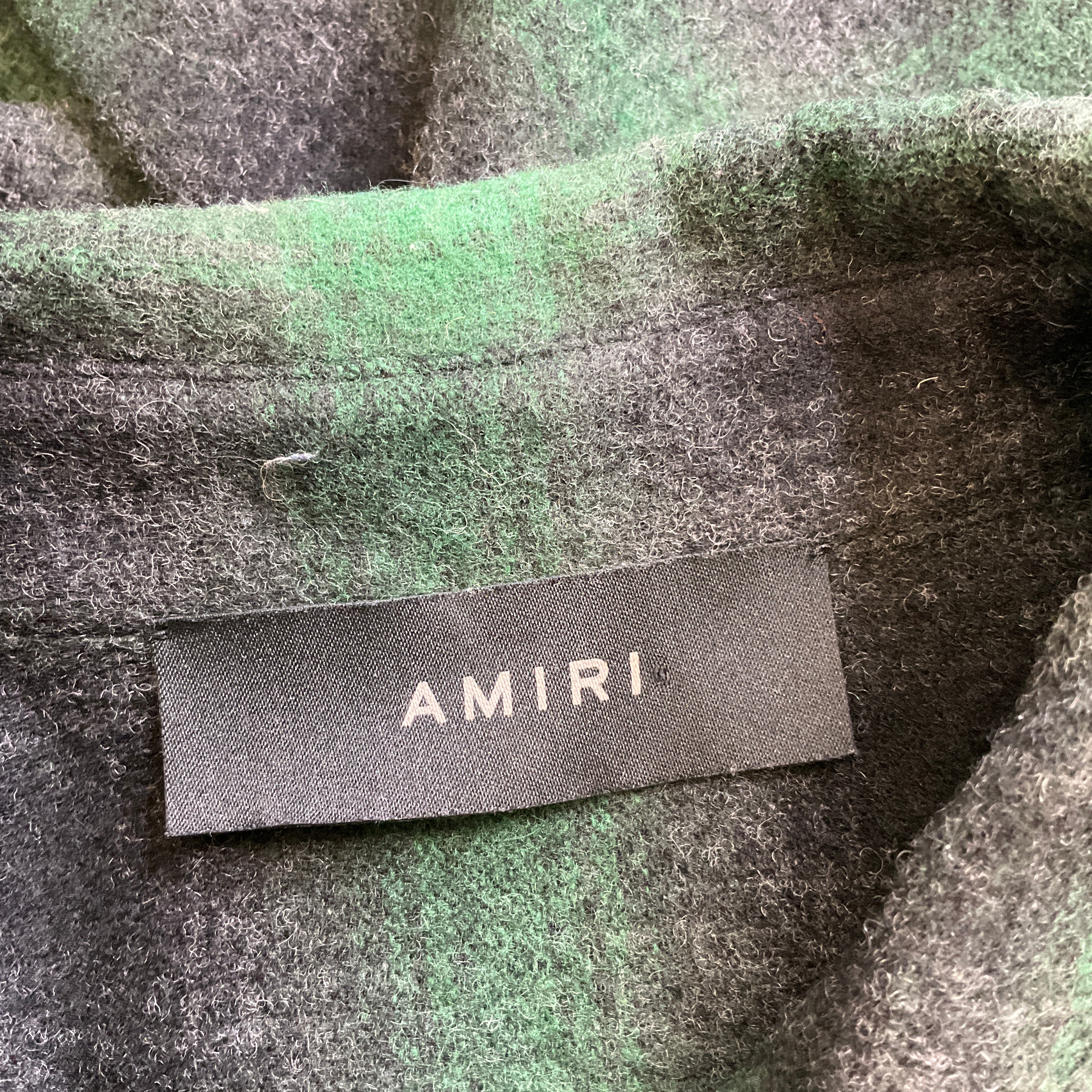 Amiri Green & Black Plaid Button Down Shirtdress for Women - Stylish Casual & Office Wear