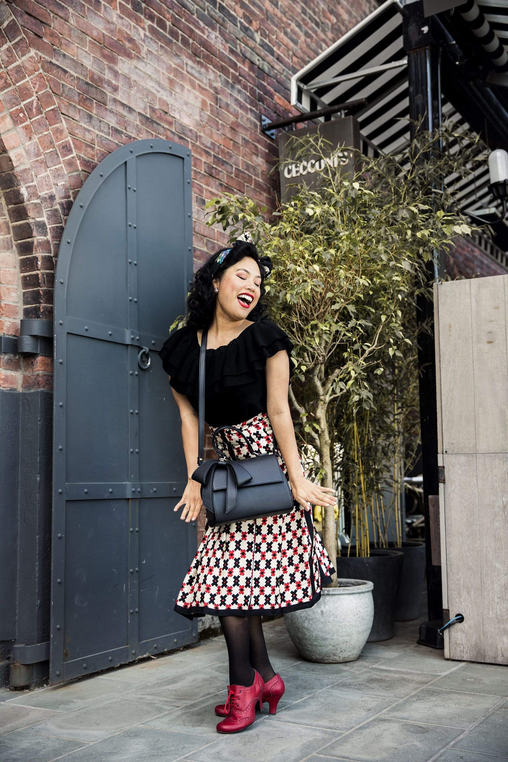 Vegan Leather Handbag for Women | Cottontail Black Crossbody Purse | Ethical Fashion Accessory for Work, Travel & Everyday Use