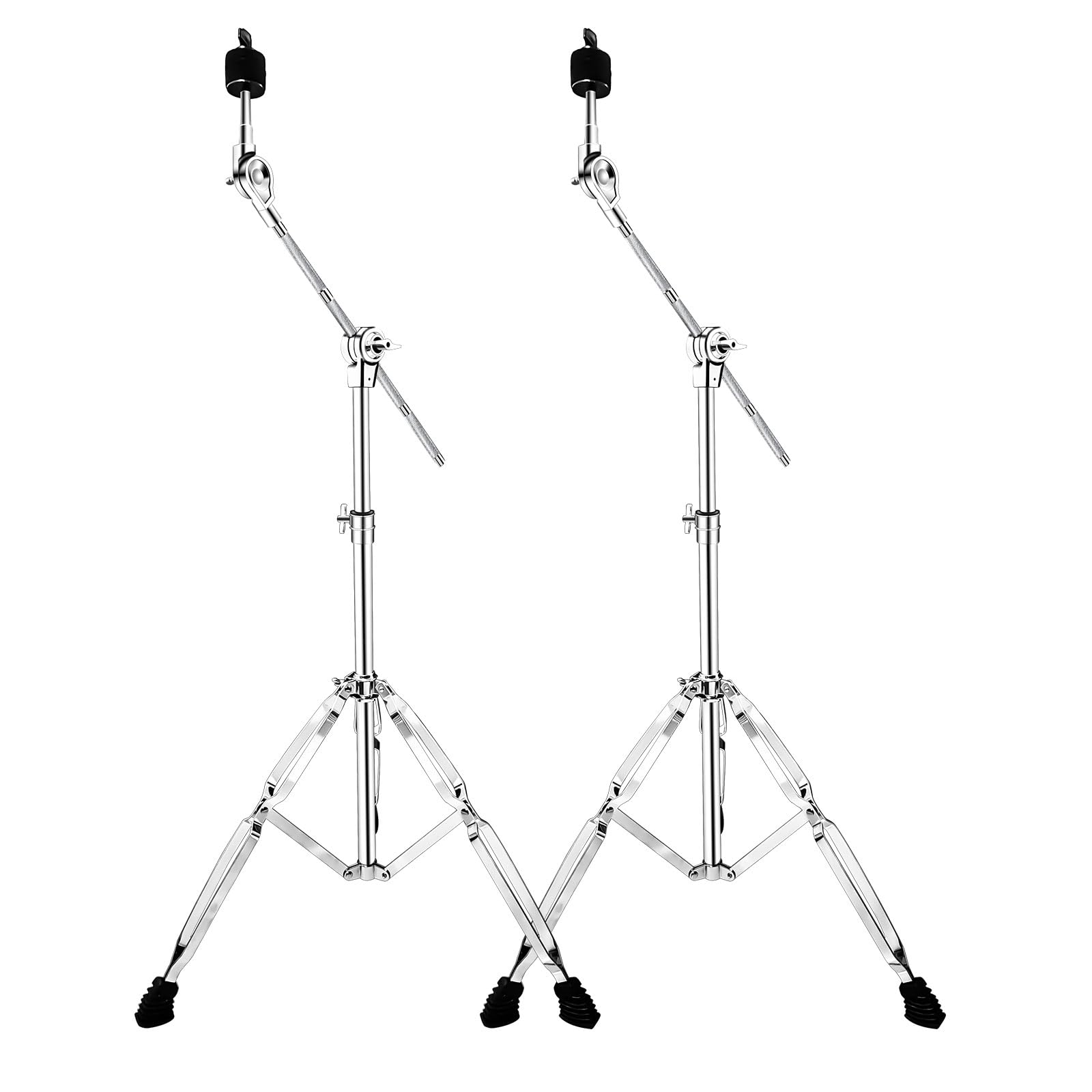 2-Pack Adjustable Cymbal Boom Stand for Drums (28