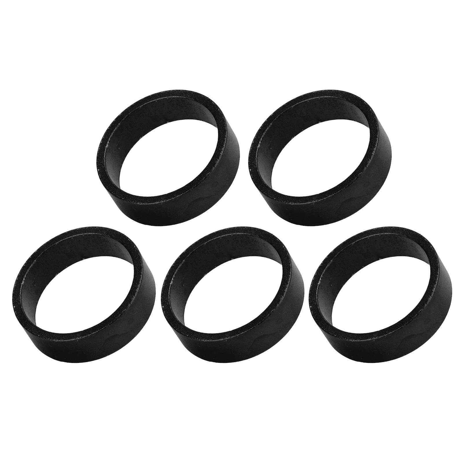 Premium Bicycle Headset Spacer - Durable & Eco-Friendly Road Bike Headset Washer | Lightweight Design with Glossy Finish for Smooth Cycling Performance | Perfect for Road Bikes, Mountain Bikes & Commuting (Black)