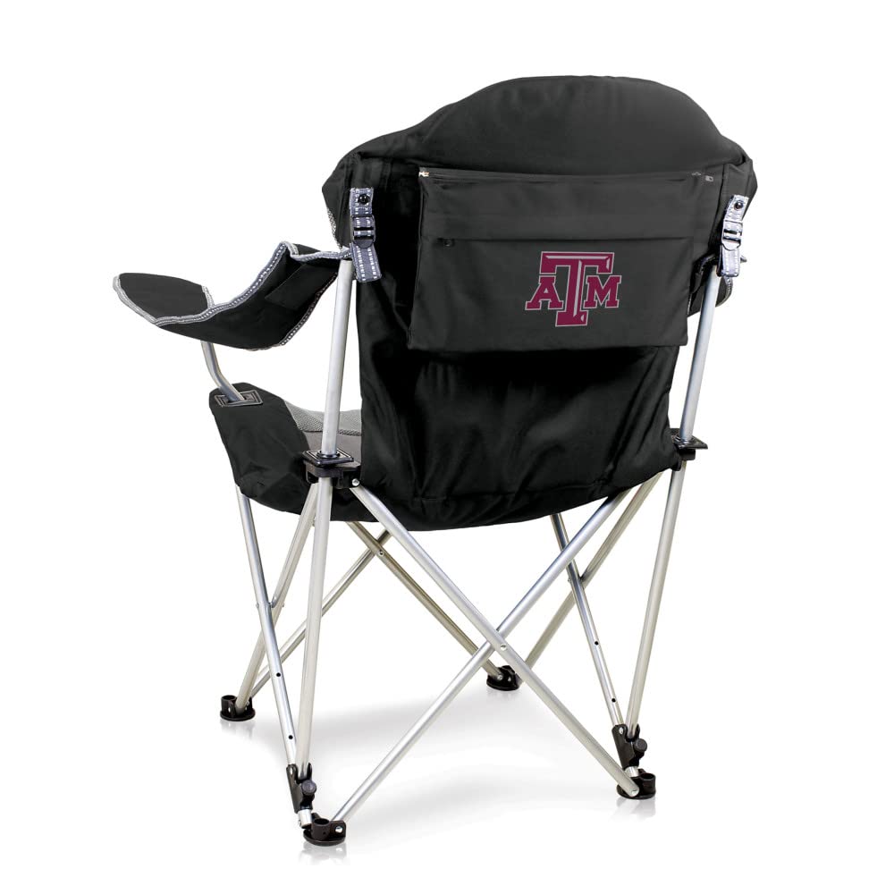 PICNIC TIME NCAA Arkansas Razorbacks Reclining Camp Chair - Portable Folding Beach Chair for Adults with Carry Bag - Perfect for Tailgating, Camping, Beach & Outdoor Events
