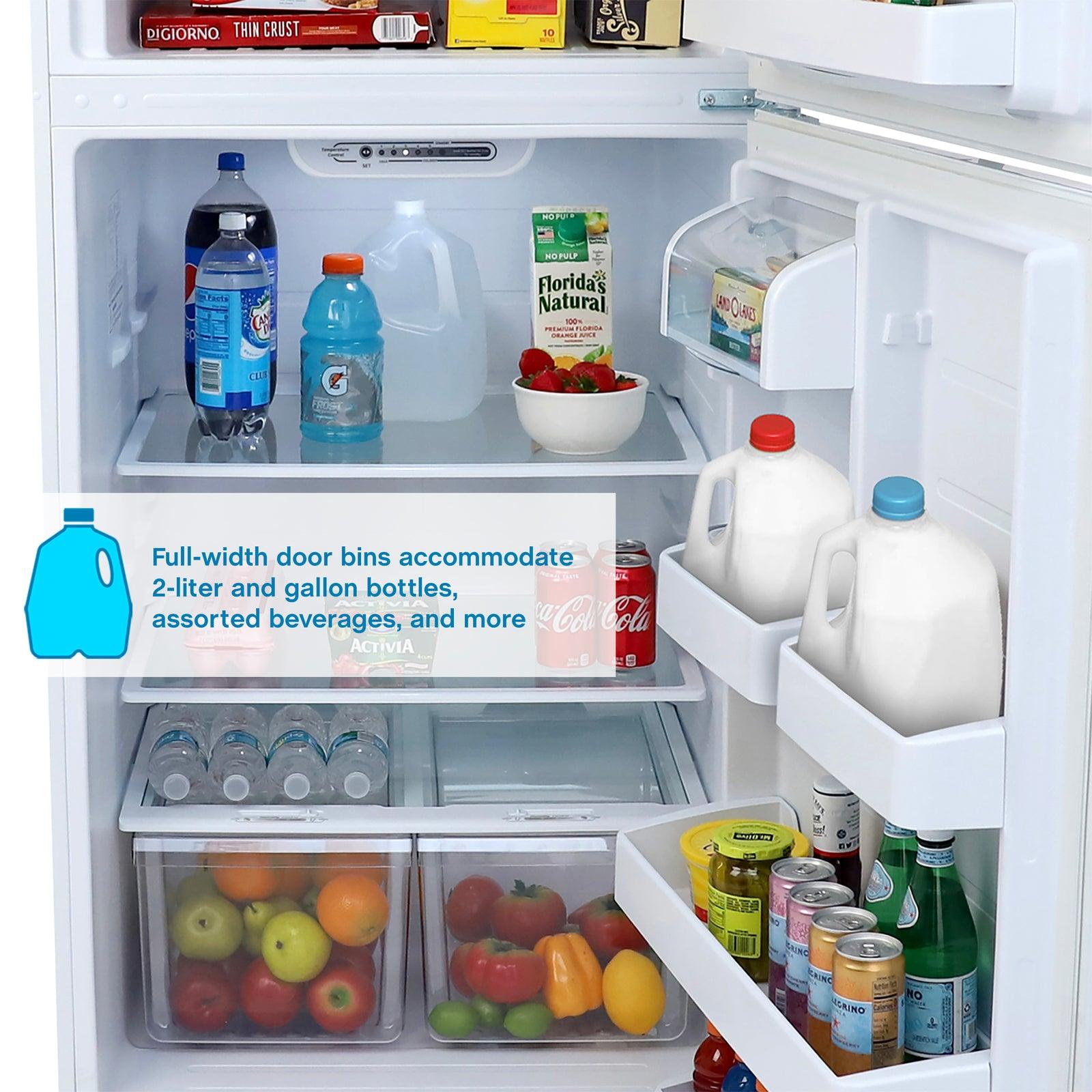 Avanti FF18D3S4 18.0 Cu. Ft. Frost-Free Compact Refrigerator for Apartments - Perfect for Small Kitchens, Dorms & Studio Living Spaces