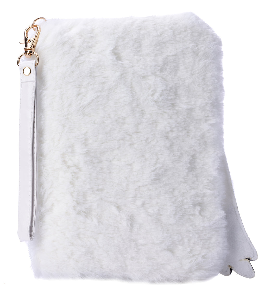 Harry Potter Hedwig Plush Accessory Pouch - Cute White Owl Stuffed Toy with Zipper Pocket for School, Travel & Cosmetics Storage | Perfect Gift for Harry Potter Fans