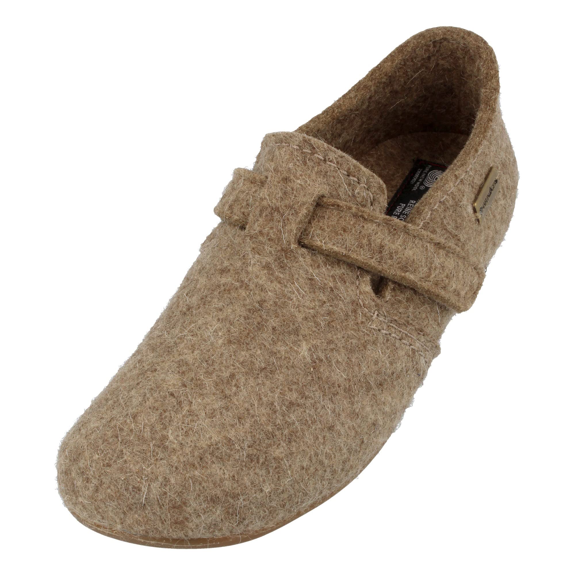 HAFLINGER Women's Comfortable Low-Top Sneakers & Slippers - Soft Wool Blend, Arch Support - Perfect for Indoor/Outdoor Wear, House Shoes, and Relaxing at Home