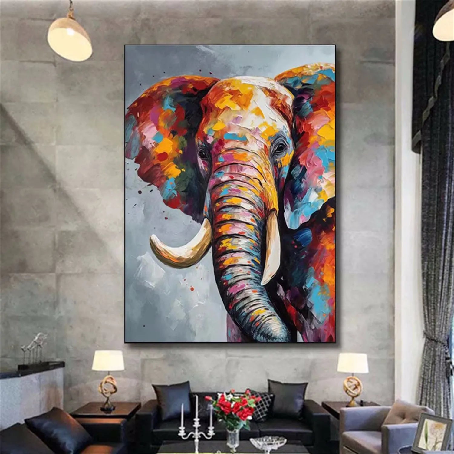 Animal Art Painting #AP092 - Handmade Canvas Wall Decor for Living Room, Bedroom & Office - Wildlife & Nature Inspired Artwork