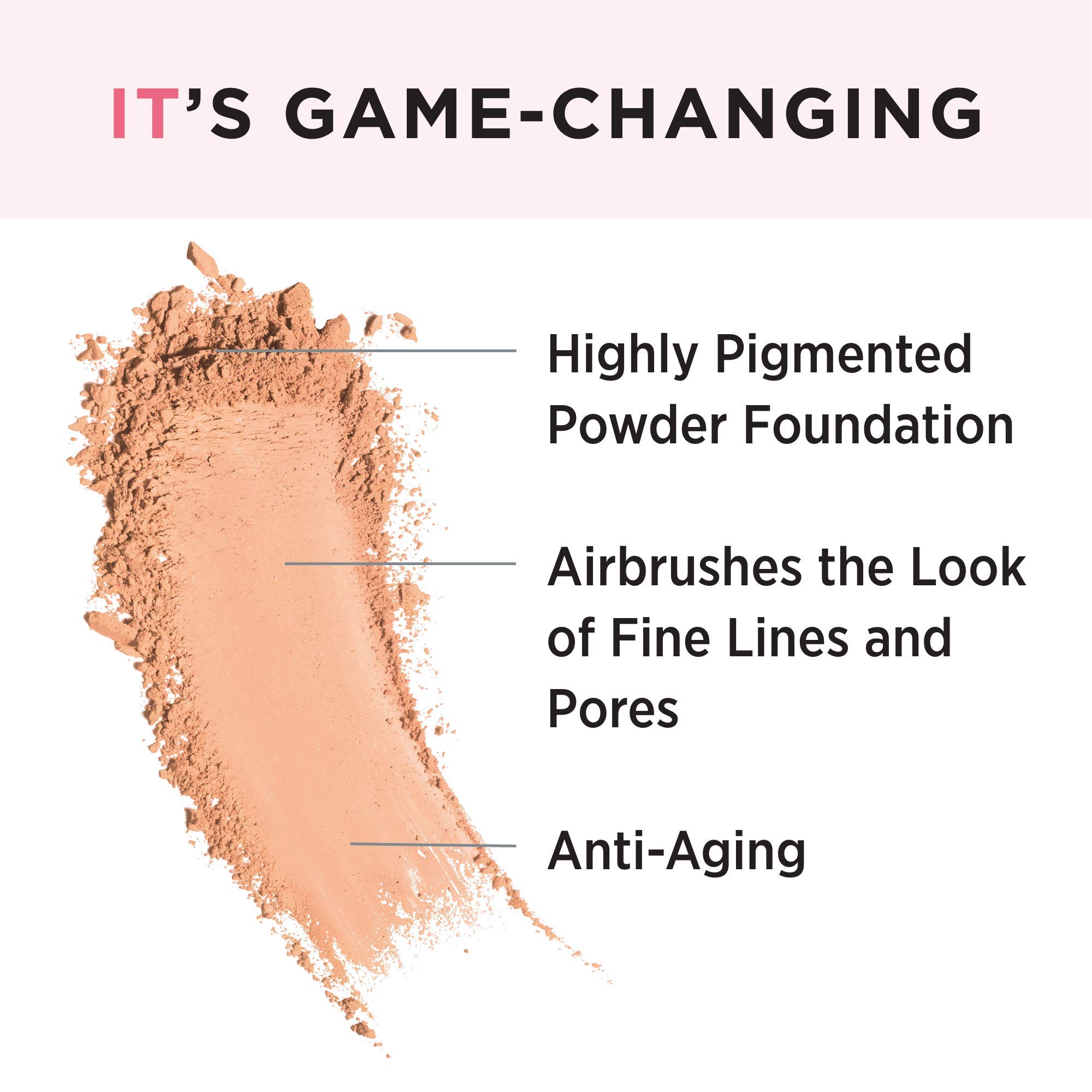 IT Cosmetics Celebration Foundation - Full-Coverage Anti-Aging Powder Makeup with Hydrolyzed Collagen & Hyaluronic Acid - Blurs Pores, Wrinkles & Imperfections - 0.3 oz | Perfect for Daily Wear, Special Occasions & Photo Shoots