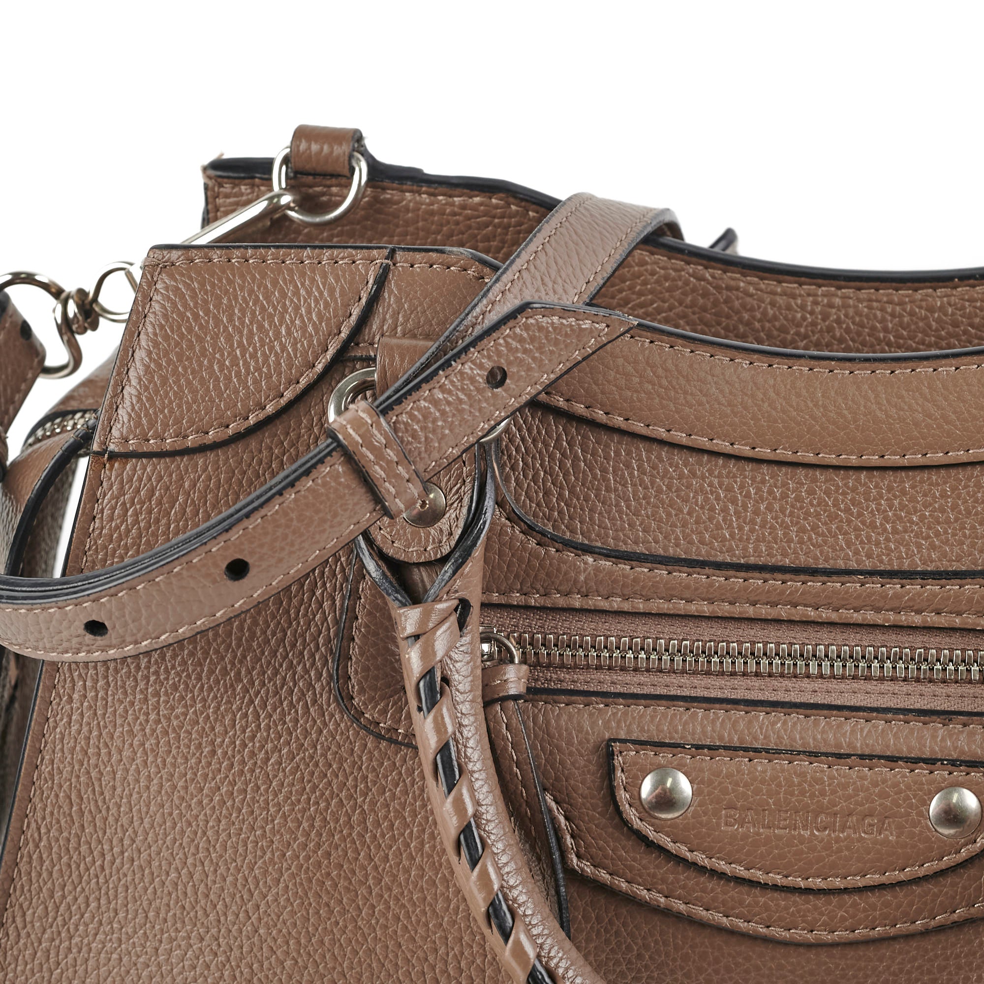 Balenciaga Neo Classic Shoulder Bag in Taupe - Luxury Designer Handbag for Women, Perfect for Work, Travel & Everyday Use