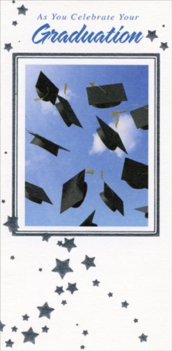 Graduation Caps & Money Holders - Blue Sky Design for Commencement Gifts & Party Decorations
