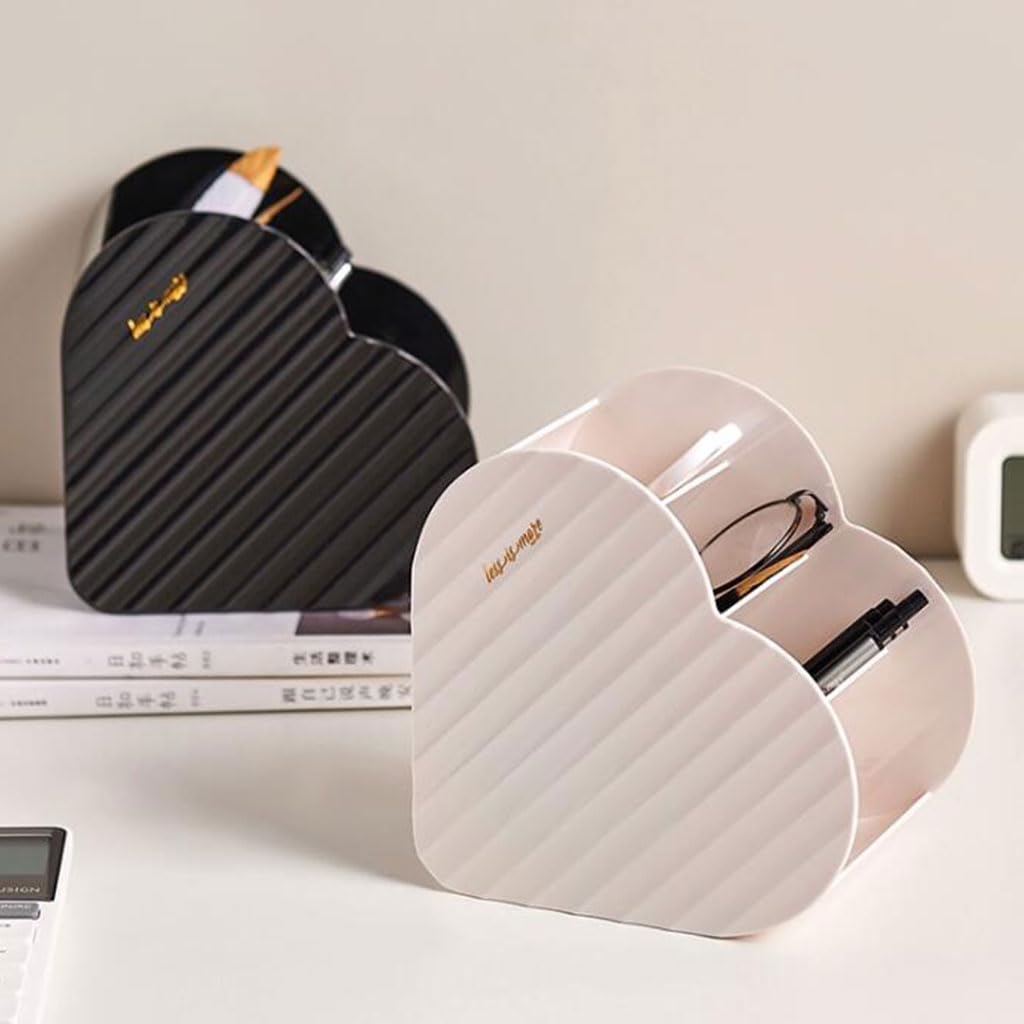 Stylish Large Capacity Plastic Pen Holder - Countertop Stationery Organizer for Home, School & Office | Multifunctional Desk Storage Box for Pens, Pencils & Supplies | Perfect for Workspace, Study Desk & Gift Giving