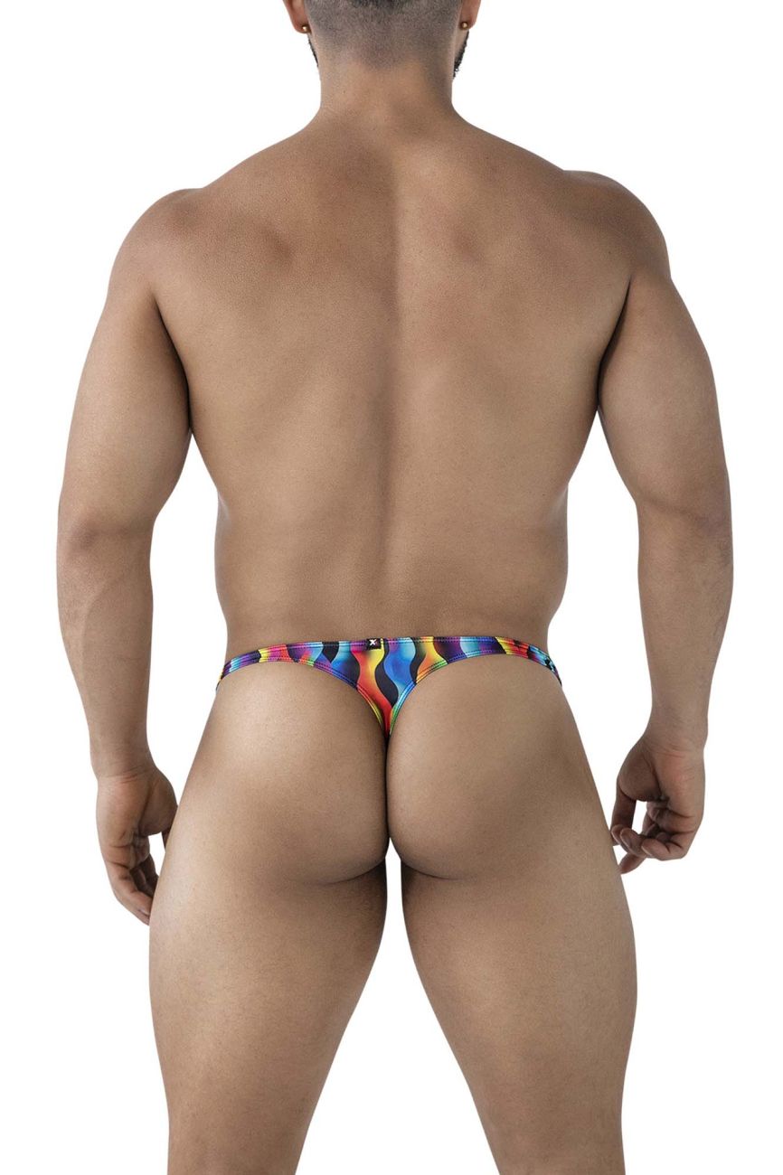 Xtremen Printed Thong Waves - Sexy Women's Underwear for Beach, Pool & Vacation - Comfortable & Stylish Swimwear Cover Up