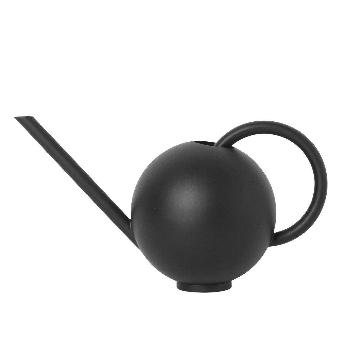 FERM LIVING Orb Watering Can - Modern Indoor Plant Watering Can for Home & Garden, Black - Perfect for Houseplants, Succulents & Small Gardens