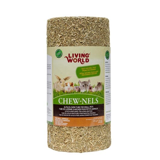 Living World Chew Nels Natural Wood Small Animal Chew Toys - Safe for Rabbits, Guinea Pigs, Hamsters - Perfect for Cage Enrichment & Dental Health