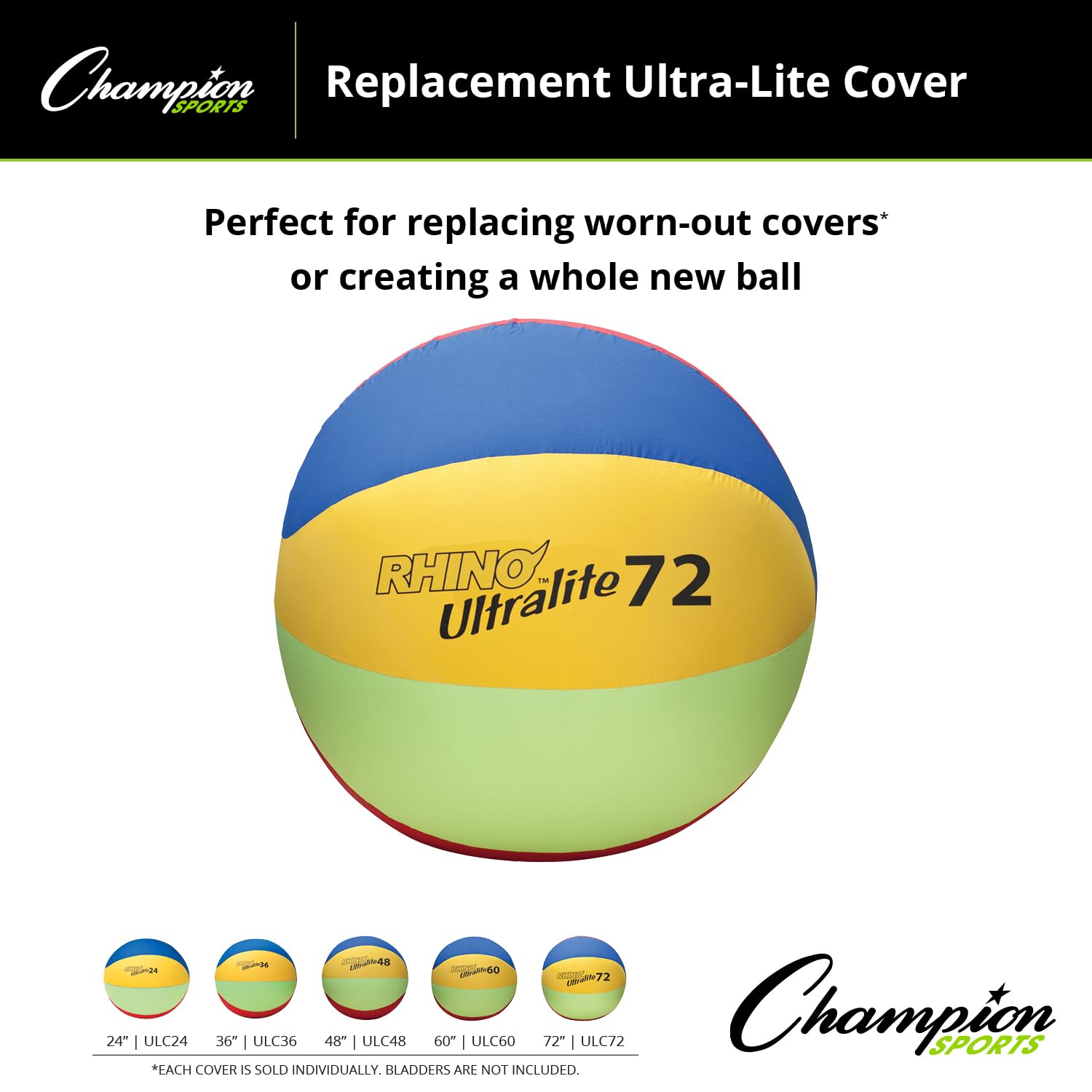 Champion Sports Replacement Ultra Lite Cover - Lightweight Durable Sports Equipment Protection for Baseball, Softball, and Soccer - Perfect for Training, Games, and Outdoor Practice