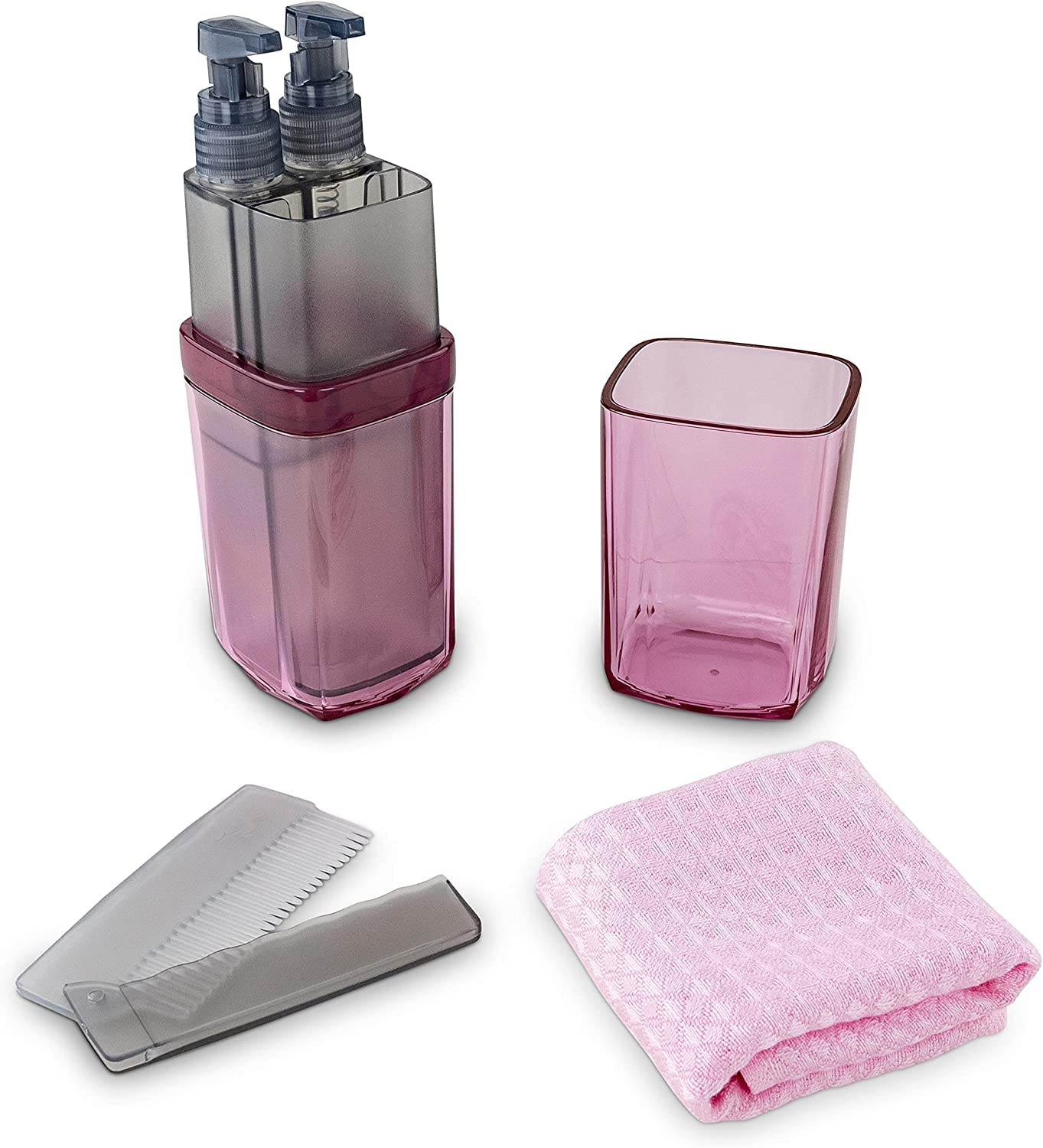 Portable Travel Toothbrush Holder Case with Toothpaste Dispenser - Waterproof Compact Toiletry Organizer for Camping, Gym, Hiking, Travel & Bathroom Storage | CRIMSON Toothbrush Container for Outdoor Adventures, Daily Use & On-the-Go Hygiene Essentials