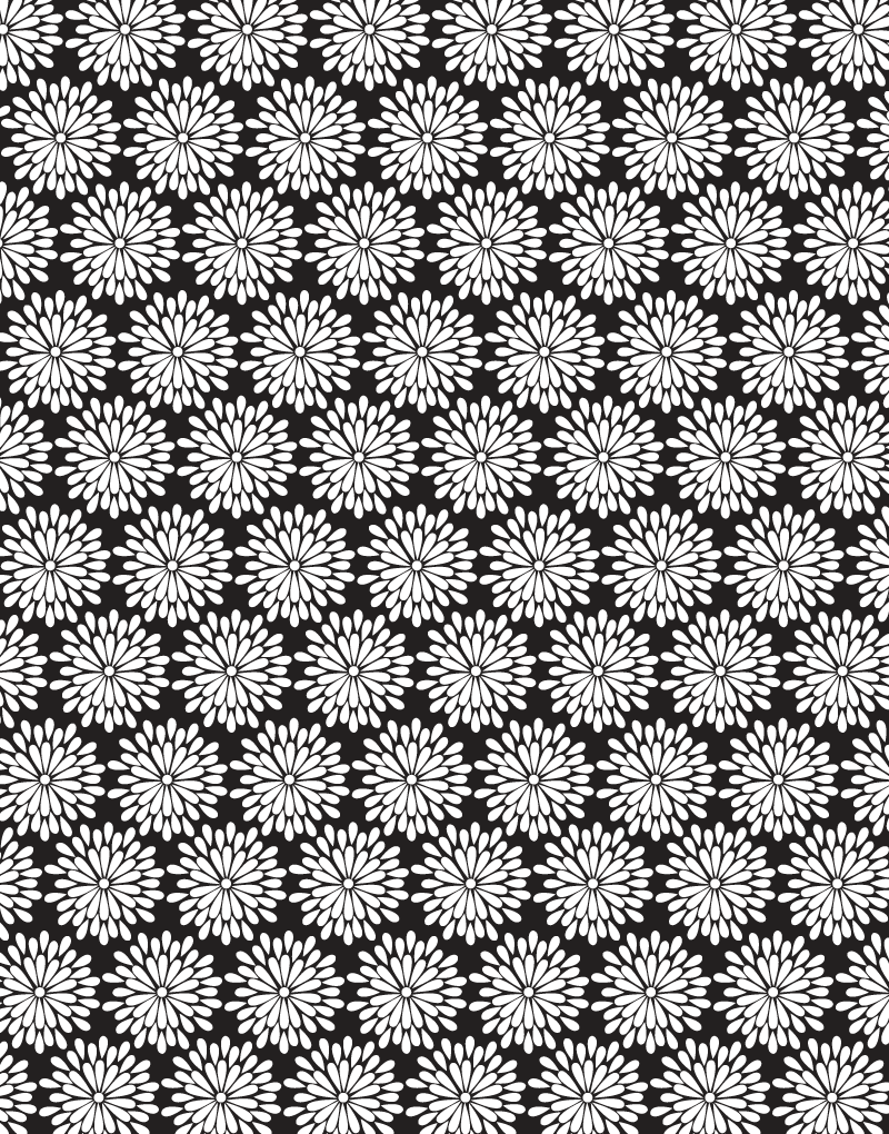 Premium Black & White Dahlias Scalloped Tissue Paper for Gift Wrapping, Party Decorations & DIY Crafts - Elegant Floral Design for Weddings, Birthdays & Home Decor