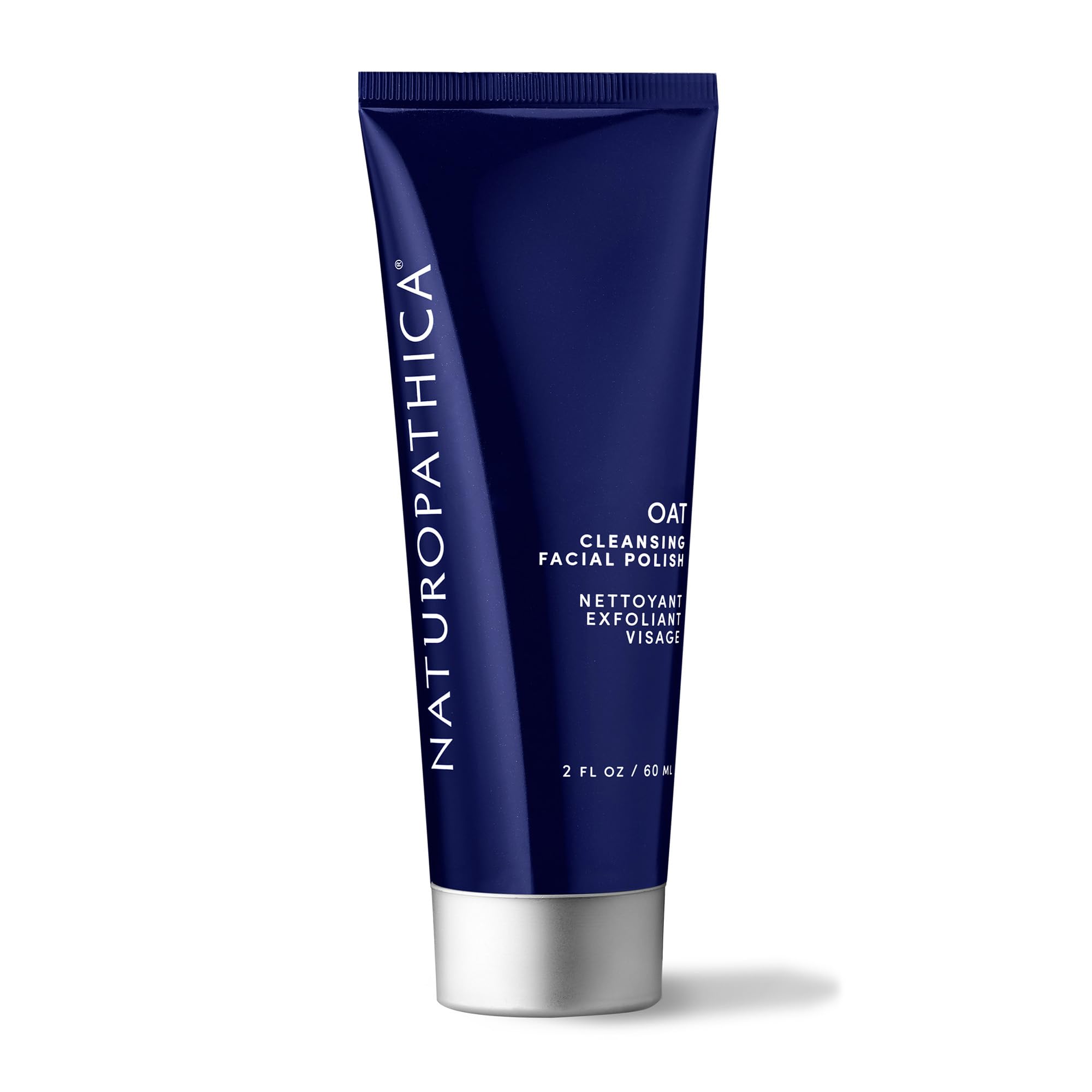 Naturopathica Oat Cleansing Facial Polish - Gentle Exfoliating Face Scrub & Mask for Men & Women | 2 fl oz Travel Size | Perfect for Daily Cleansing, Deep Pore Treatment & On-The-Go Skincare