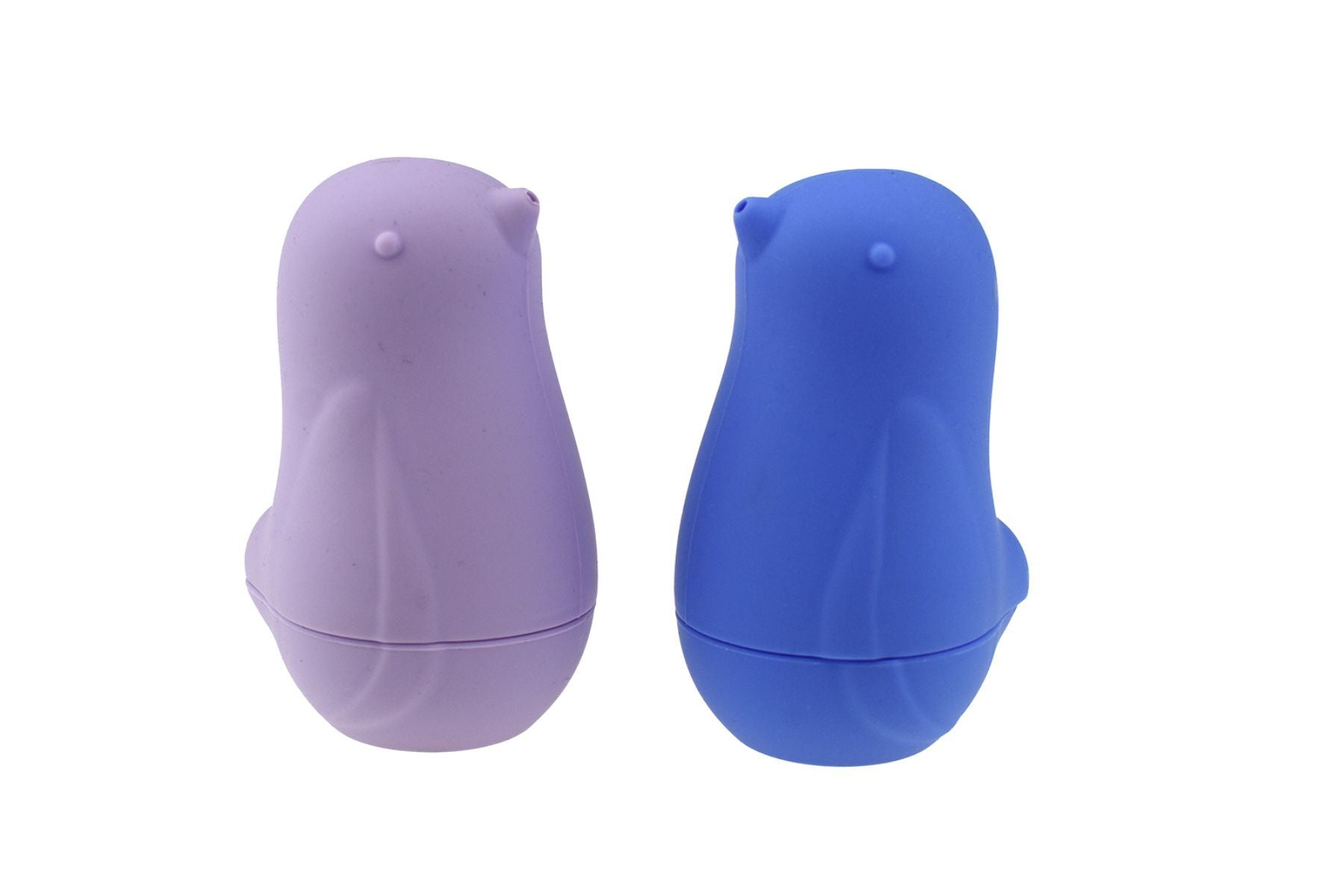 2 Pack Silicone Bath Birds Pouring Toys - Lilac & Indigo | Fun Water Play for Kids, Bathtime Sensory Toys, Baby Shower Gifts